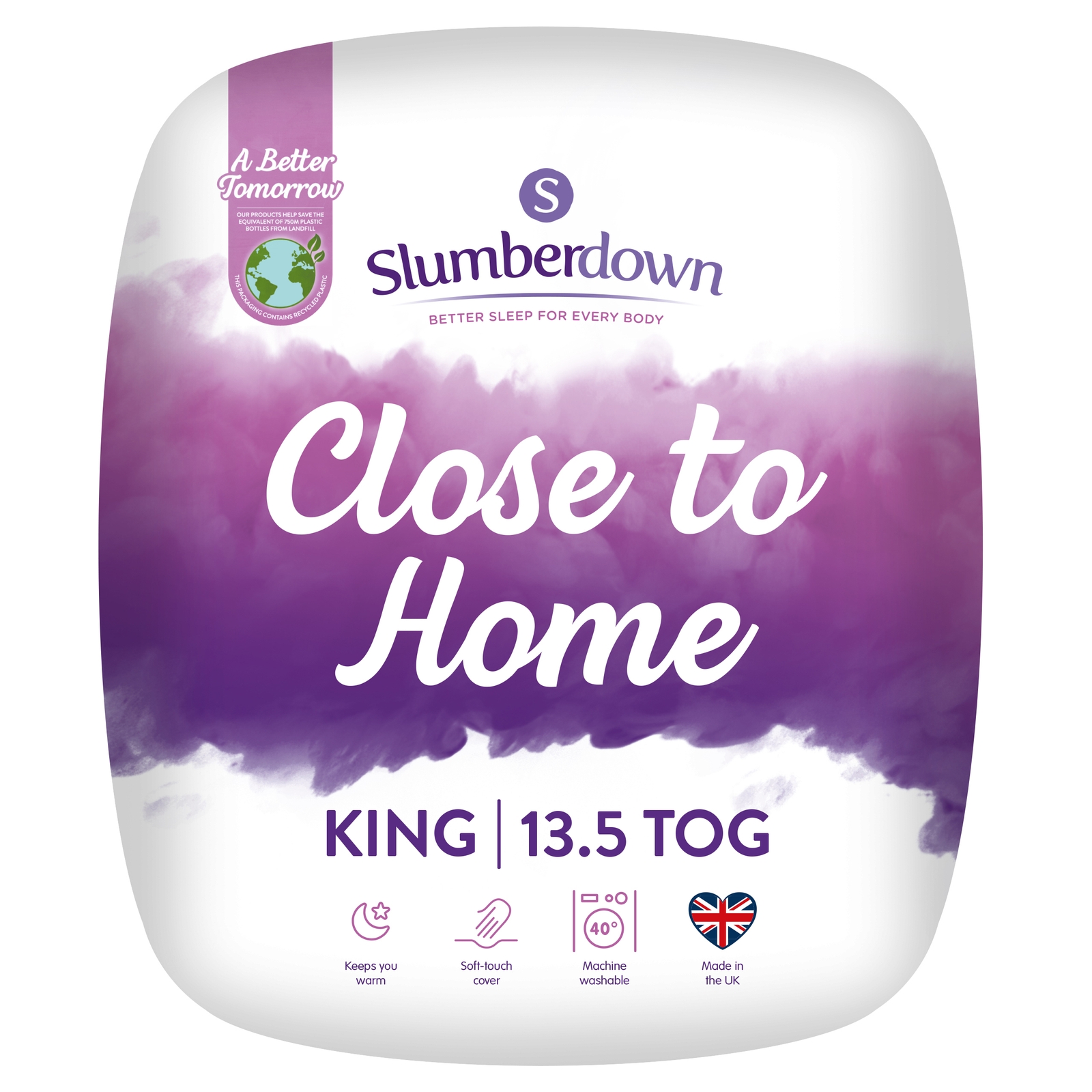 Slumberdown Close to Home 13.5 Tog Duvet  - King