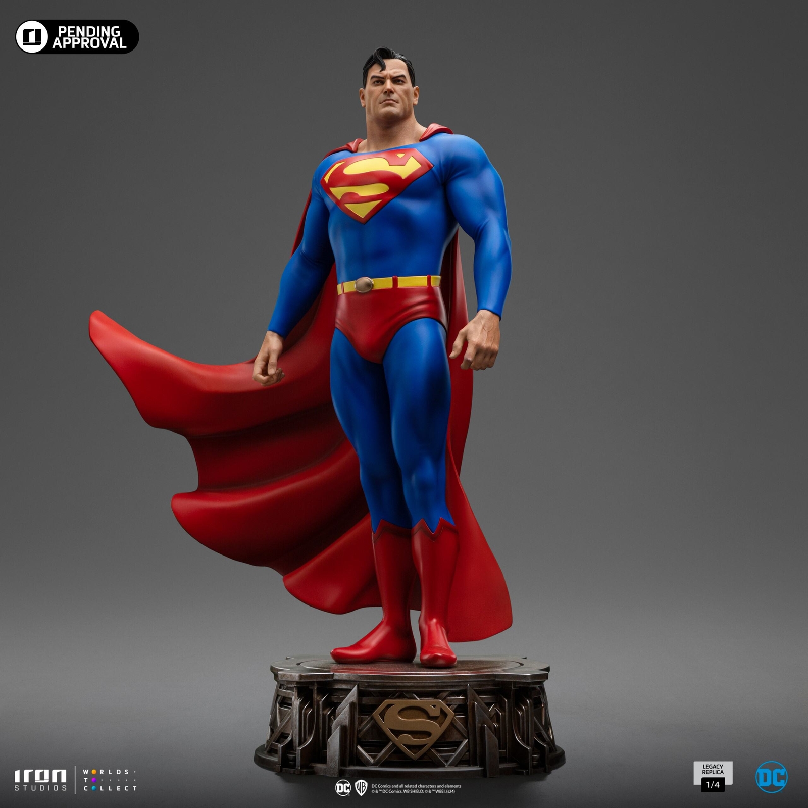 Iron Studios DC Comics Superman DC Trinity Legacy Replica 1/4 Scale Statue