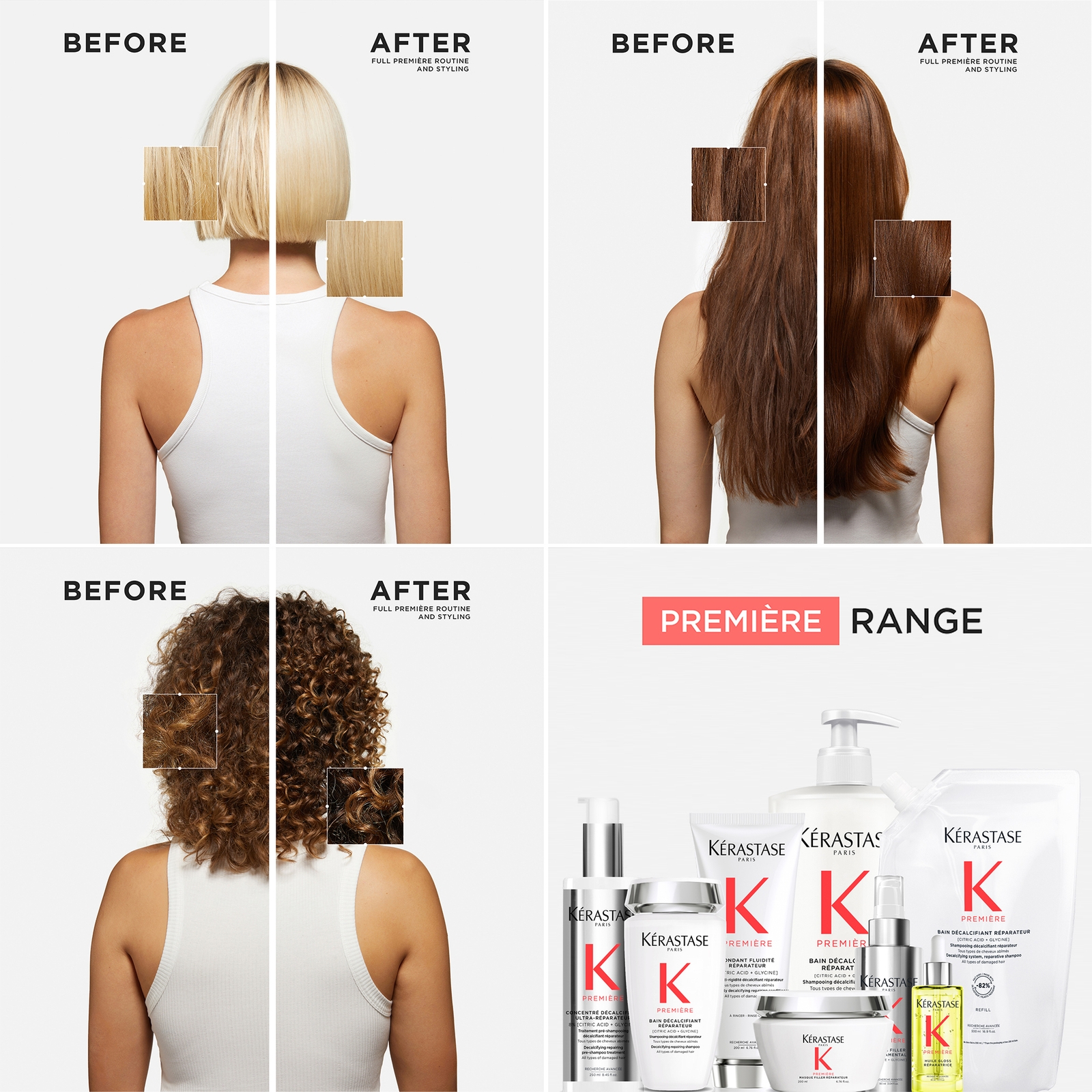 Thumbnail - Kérastase Première Refillable Shampoo and Refill Pouch Duo for Damaged Hair with Pure Citric Acid and Glycine 500ml