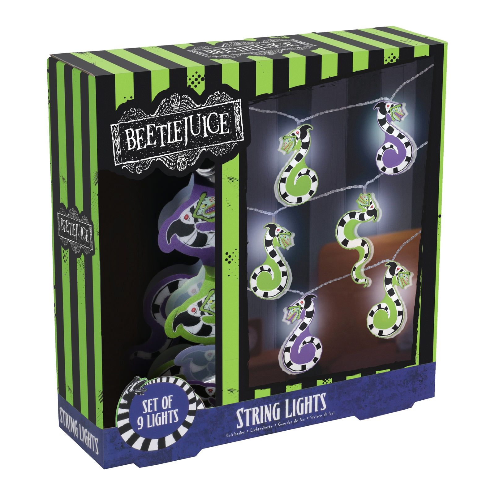 Beetlejuice Shaped String Lights