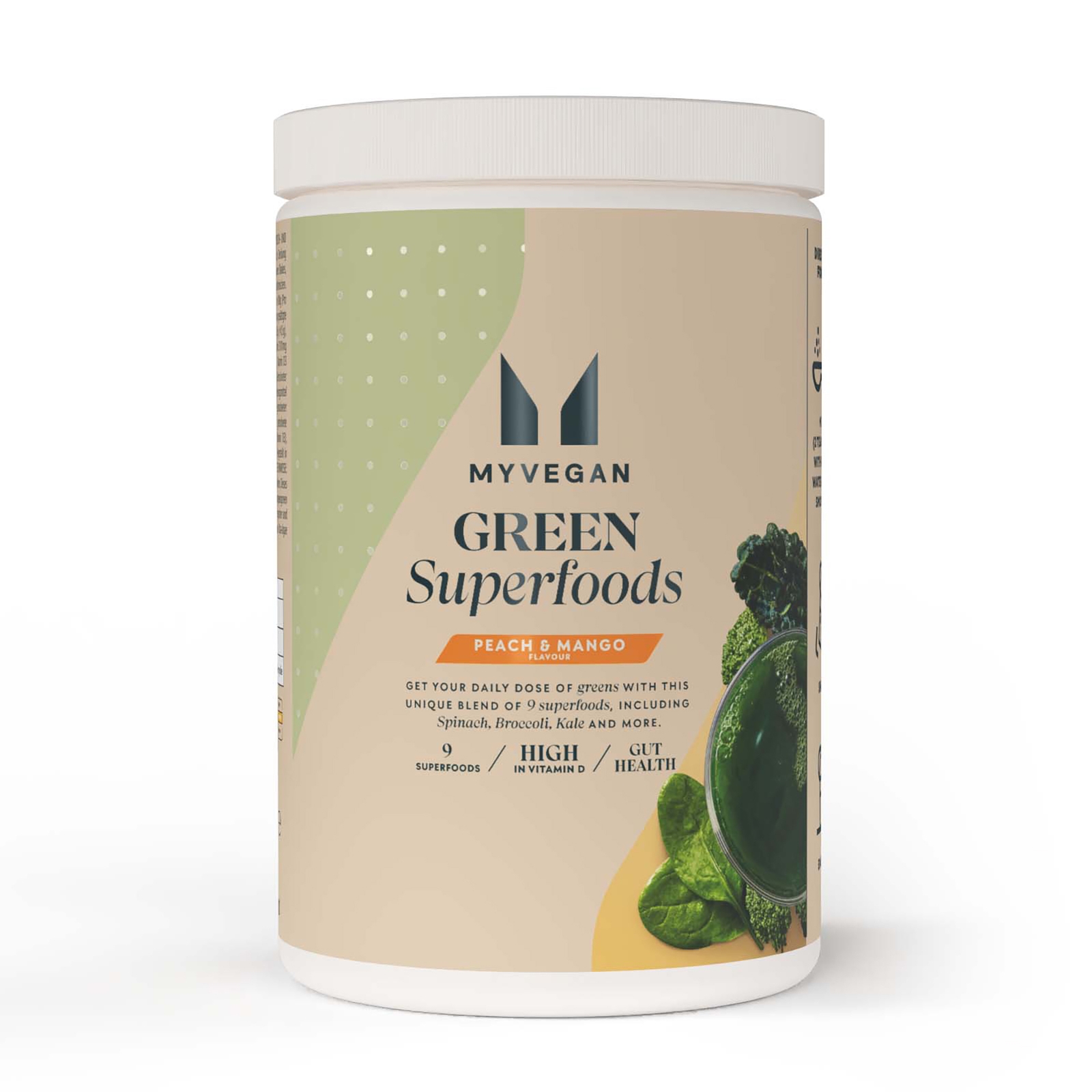 Green Superfoods - 50servings - Brzowskwina i Mango