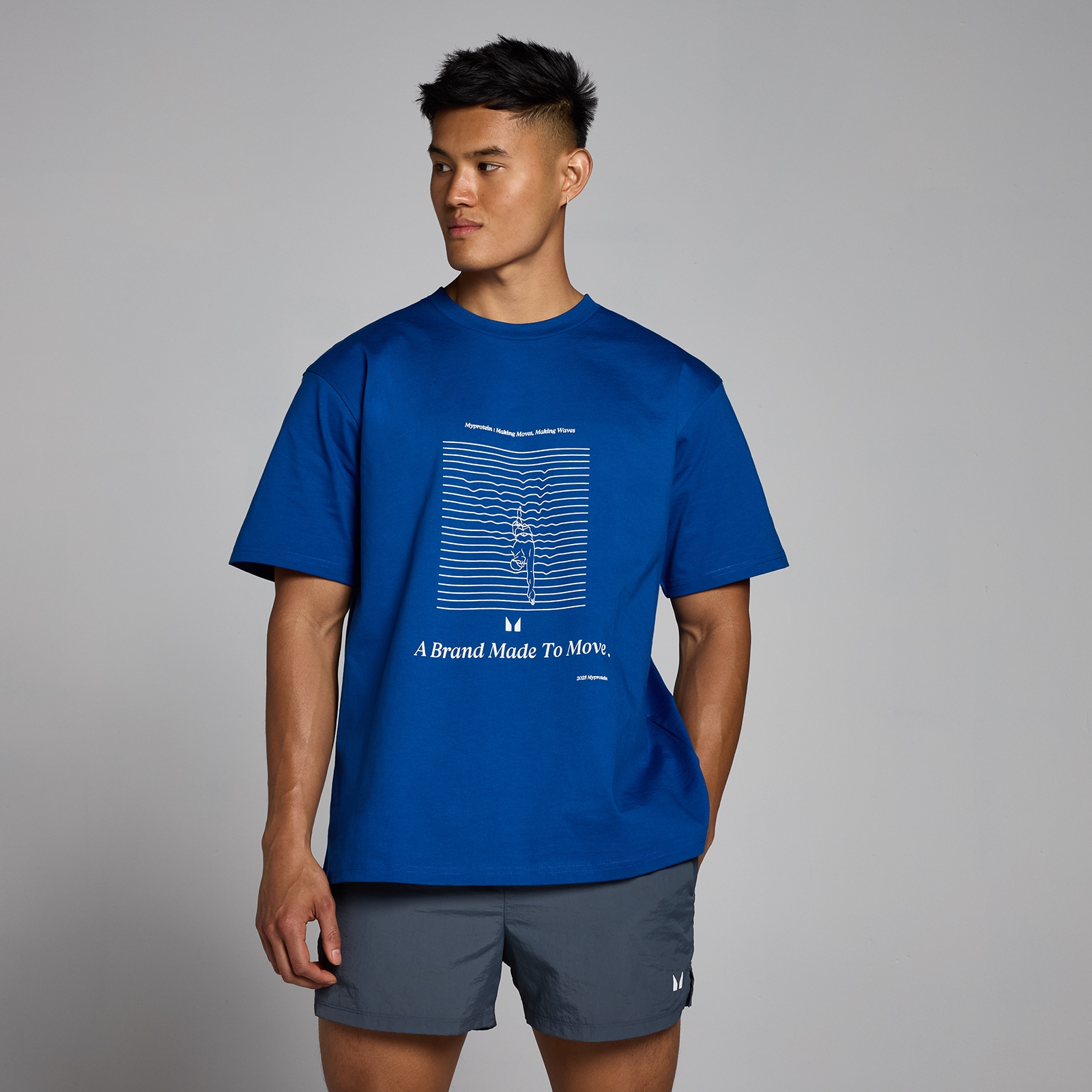 T-shirt Swim Graphic da MP - True Blue - L - XL