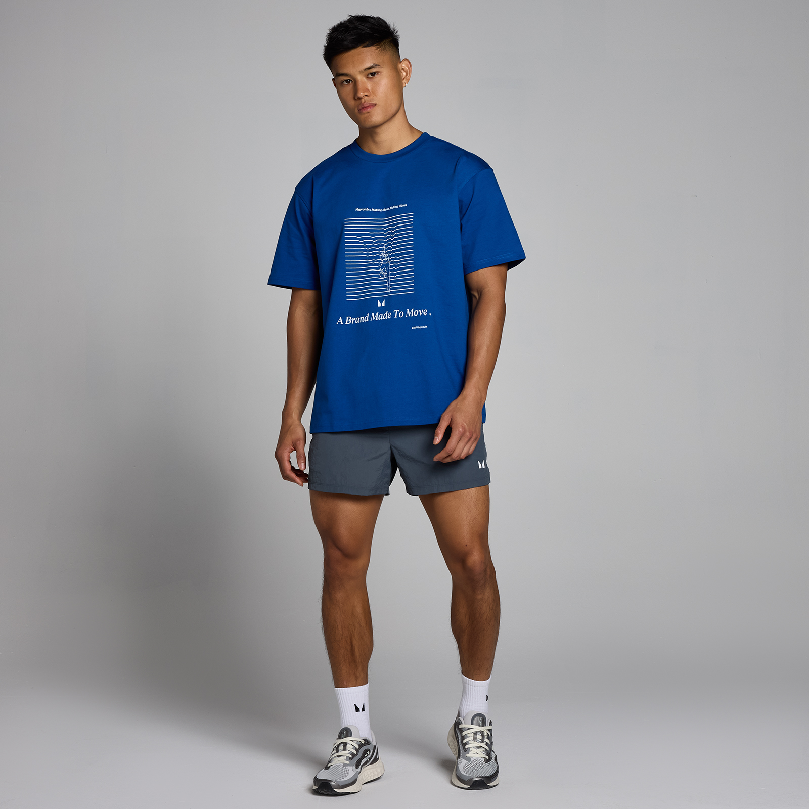 Thumbnail - MP Swim Grafik-T-Shirt – True Blue - S - M