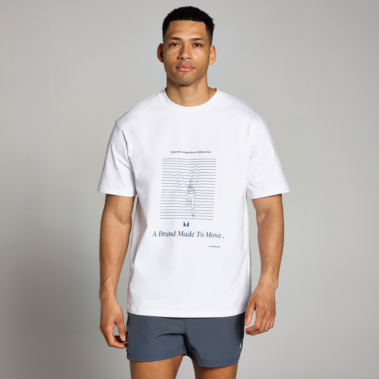 MP Swim Graphic T-Shirt - White - XXL - XXXL