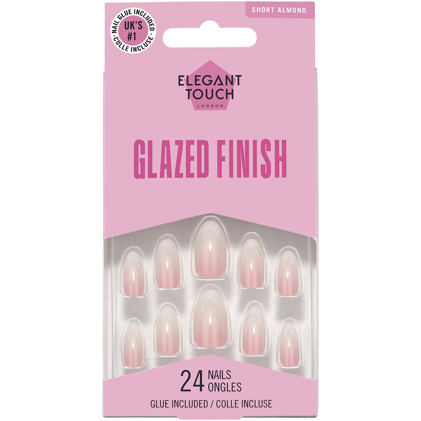 

Elegant Touch Glitter Nails Glaz'd