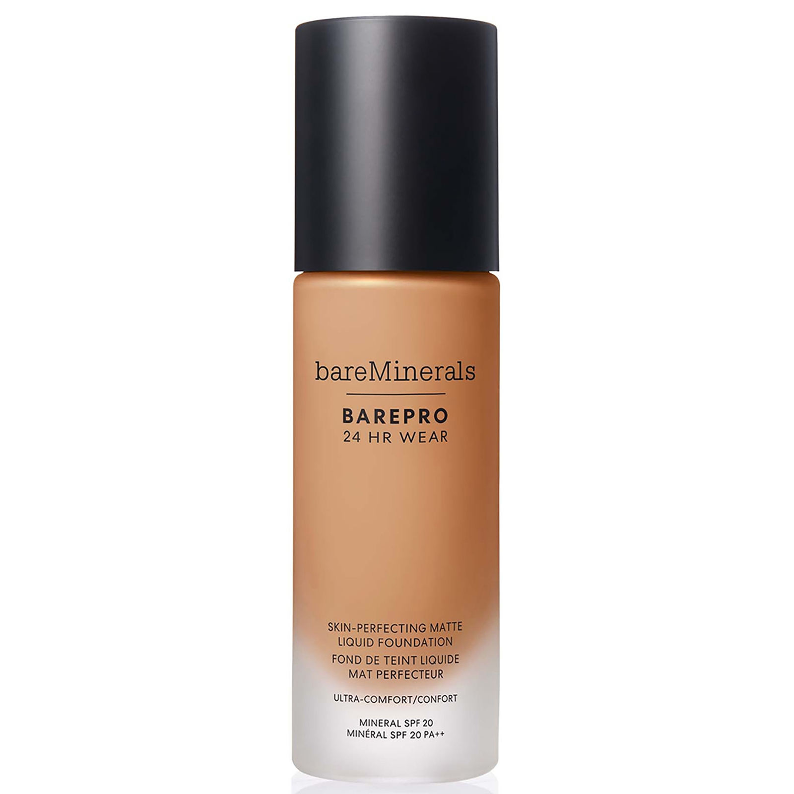 Image of bareMinerals Barepro 24Hr Matte Comfort Liquid Foundation Mineral Spf20 30ml (various shades) - Med. Deep 40 Neutral051