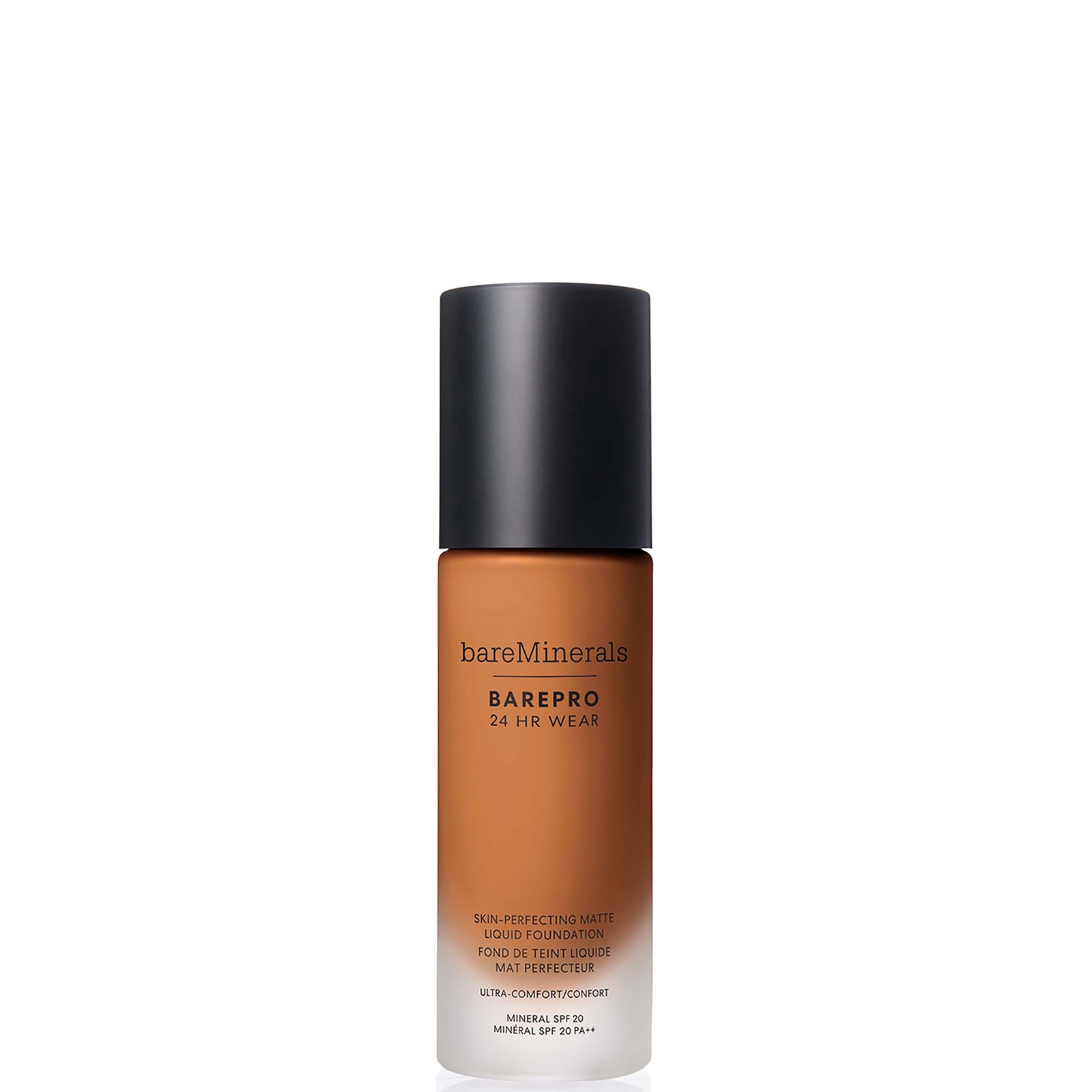 bareMinerals Barepro 24Hr Matte Comfort Liquid Foundation Mineral Spf20 30ml (various shades) - Med. Deep 46 Warm