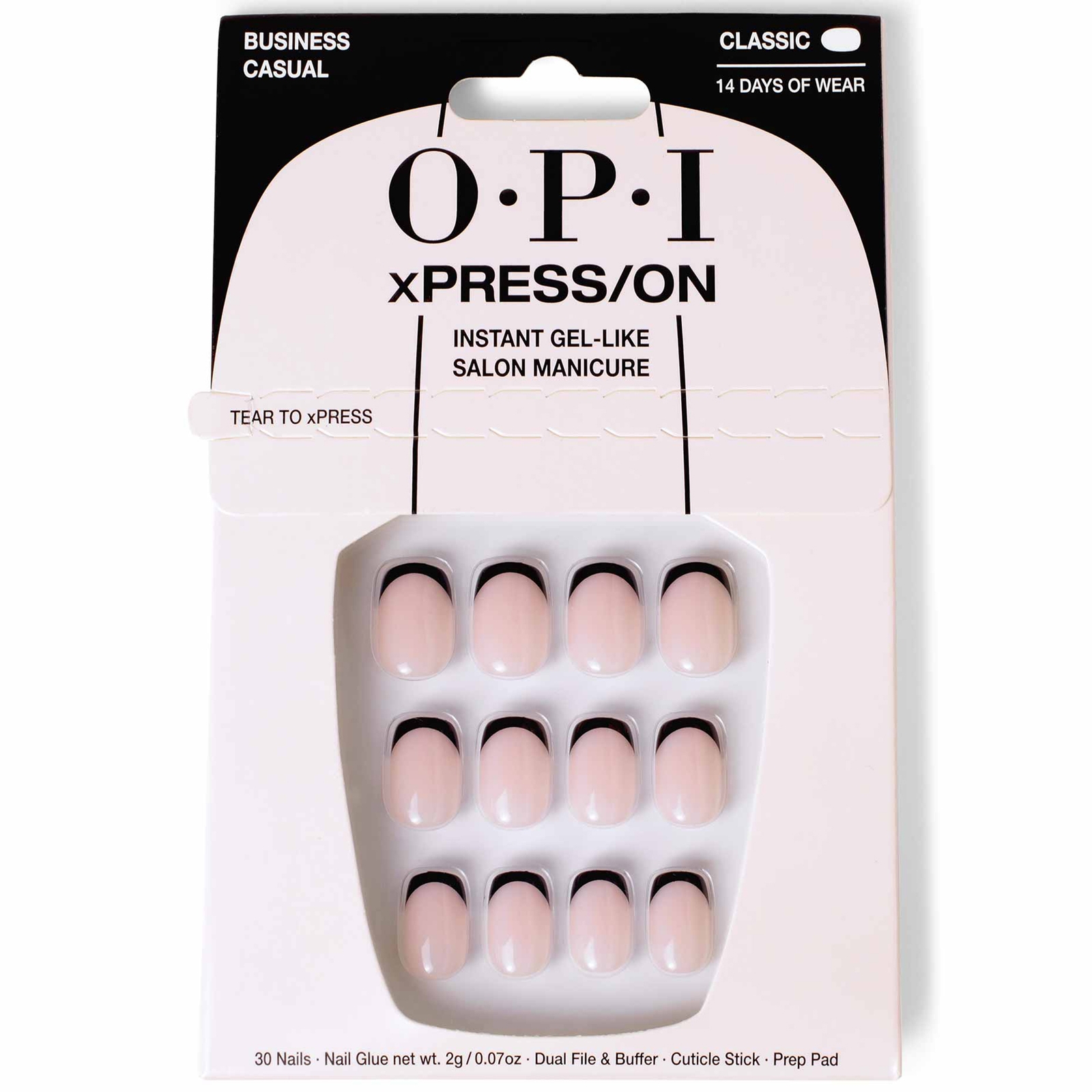 Opi Xpress/on - Business Casual Press On Nails Gel-like Salon Manicure