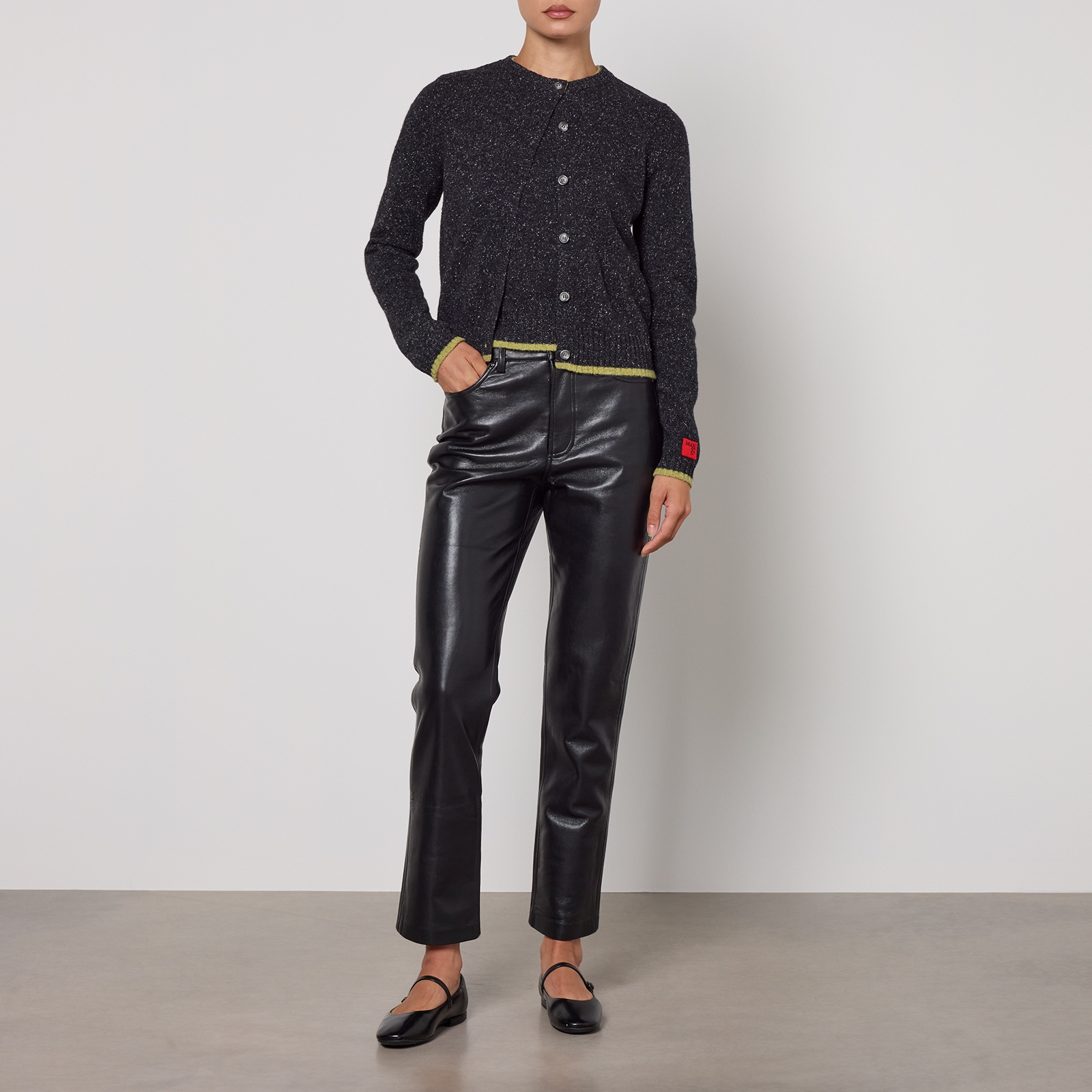 MAX&Co. Gallico Tweed Cardigan and Top Set - L