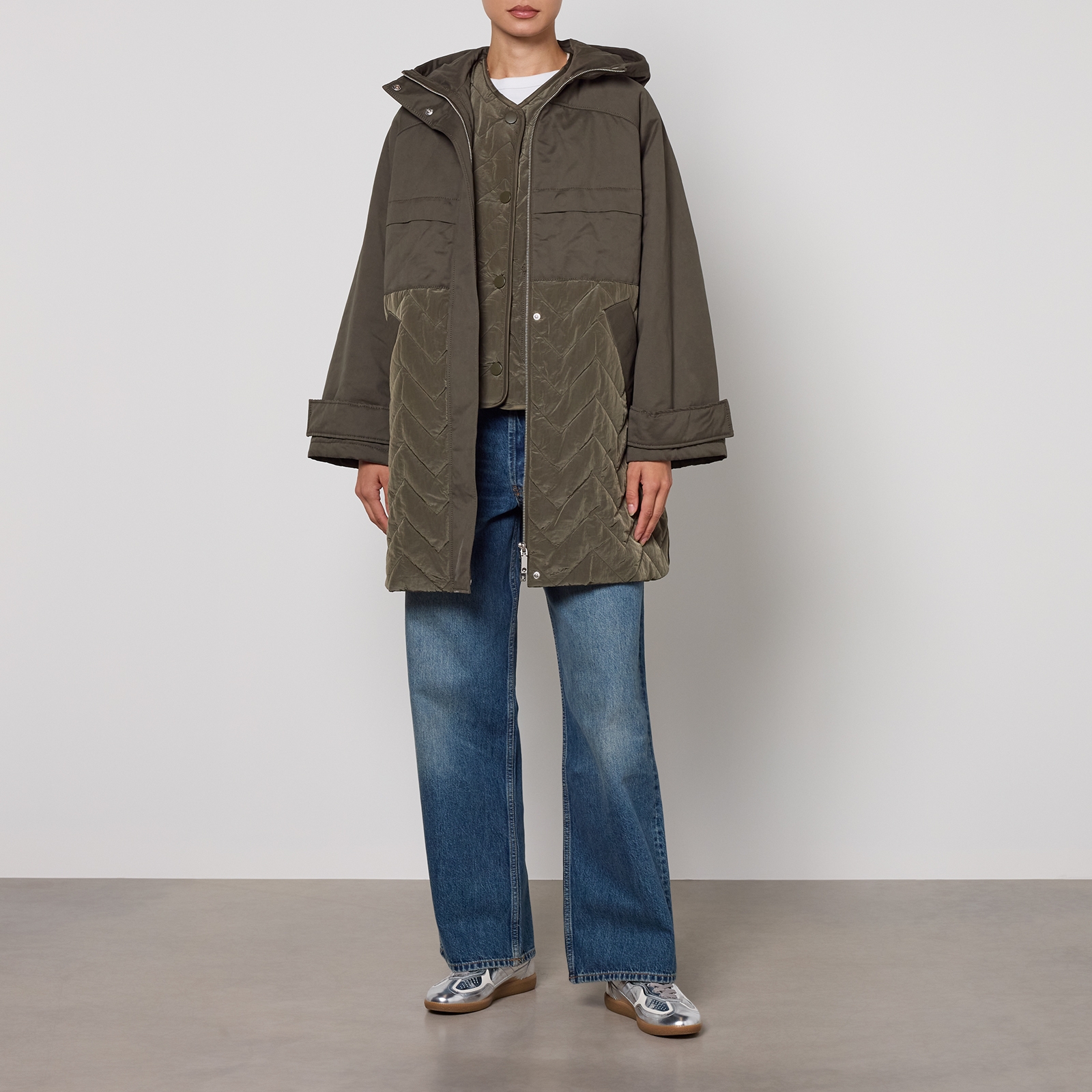 MAX&Co. Ken Multiway 3 in 1 Cotton-Blend Coat - UK 10
