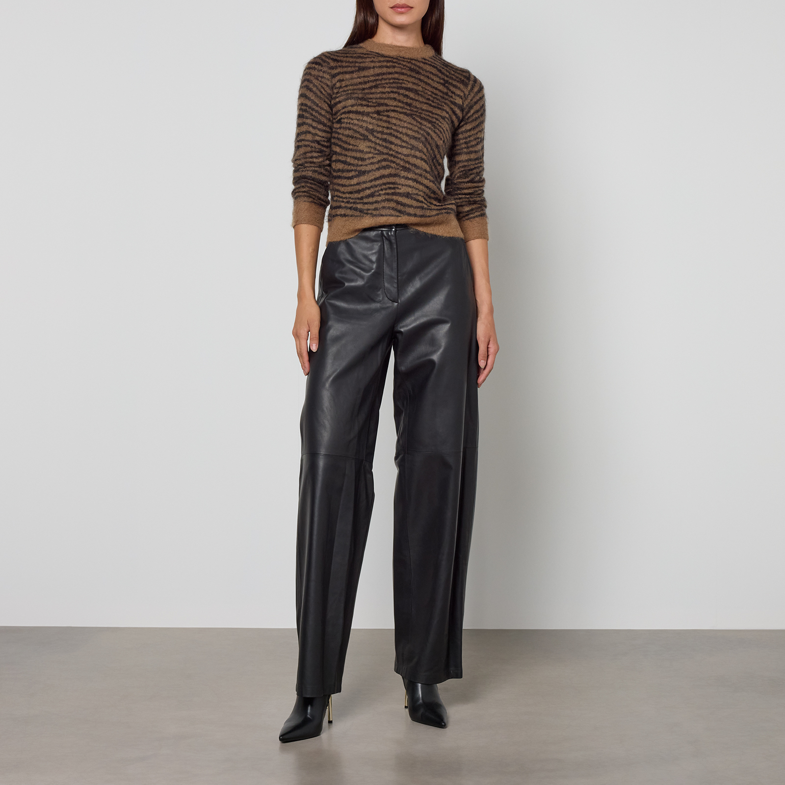 Max Mara Studio Abadan Zebra Wool-Blend Jumper - L