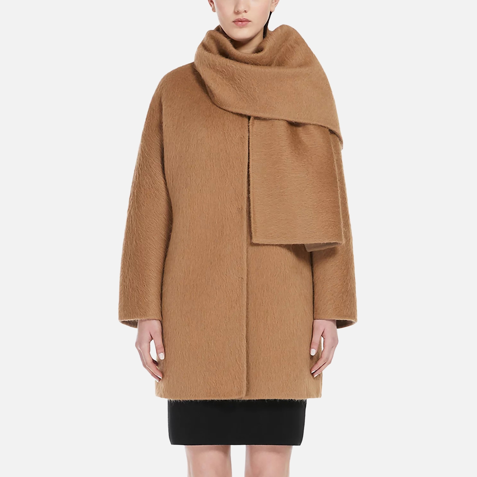 Max Mara Studio Fiumana Wool-Blend Coat - UK 12