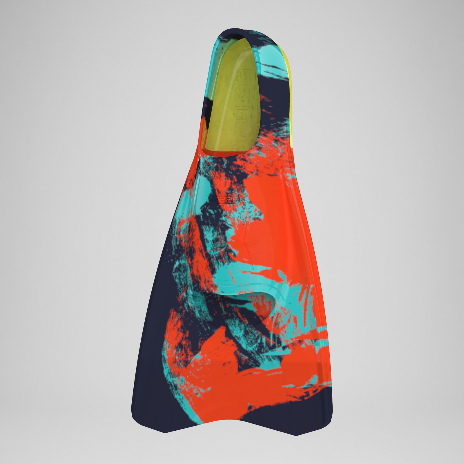 Adult Medium Blade Fin Red/Turquoise