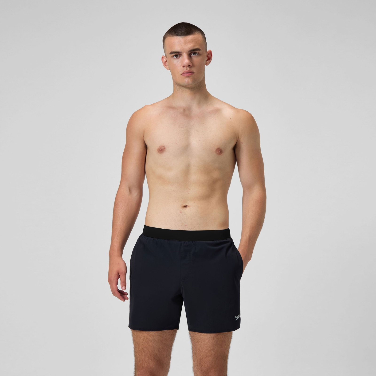 Men's Lookout Solid 16'' Swim Shorts Black