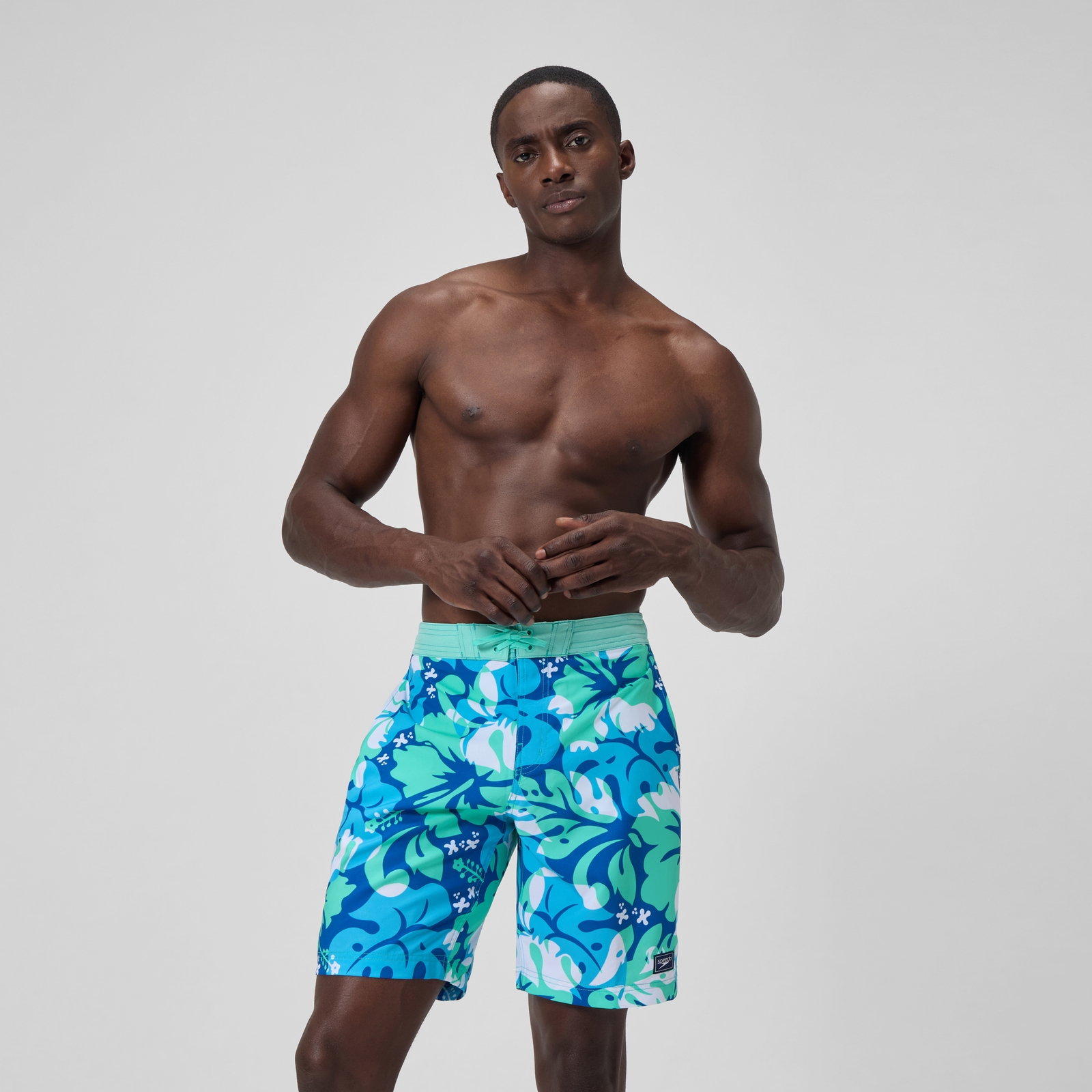 Men's Printed 20'' Bondi Swim Shorts Turquoise/Blue