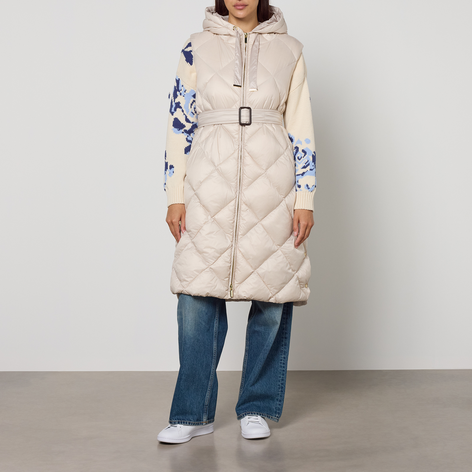 Max Mara The Cube Tregil Quilted Shell Gilet - UK 14