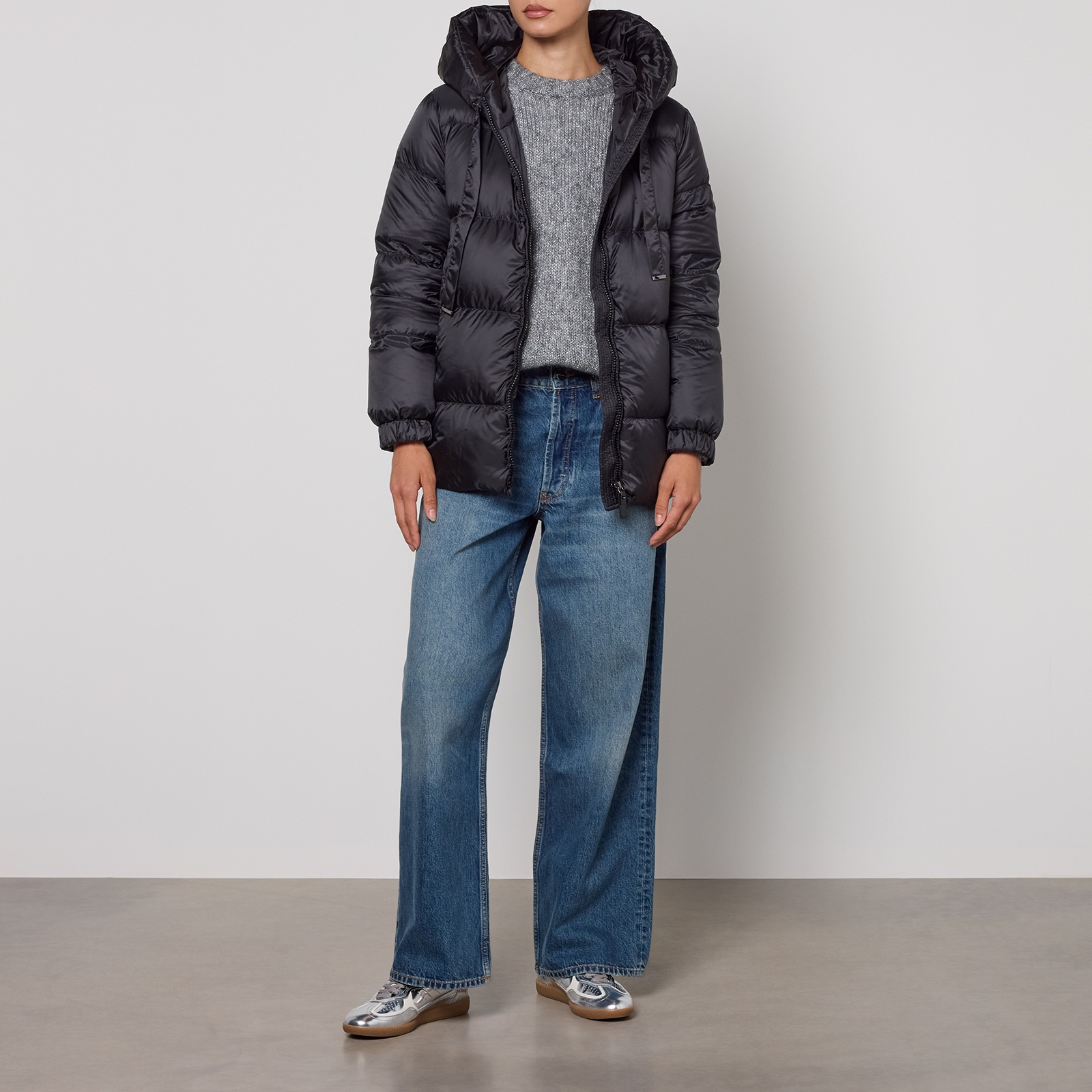 Max Mara The Cube Seia Quilted-Shell Coat - UK 10