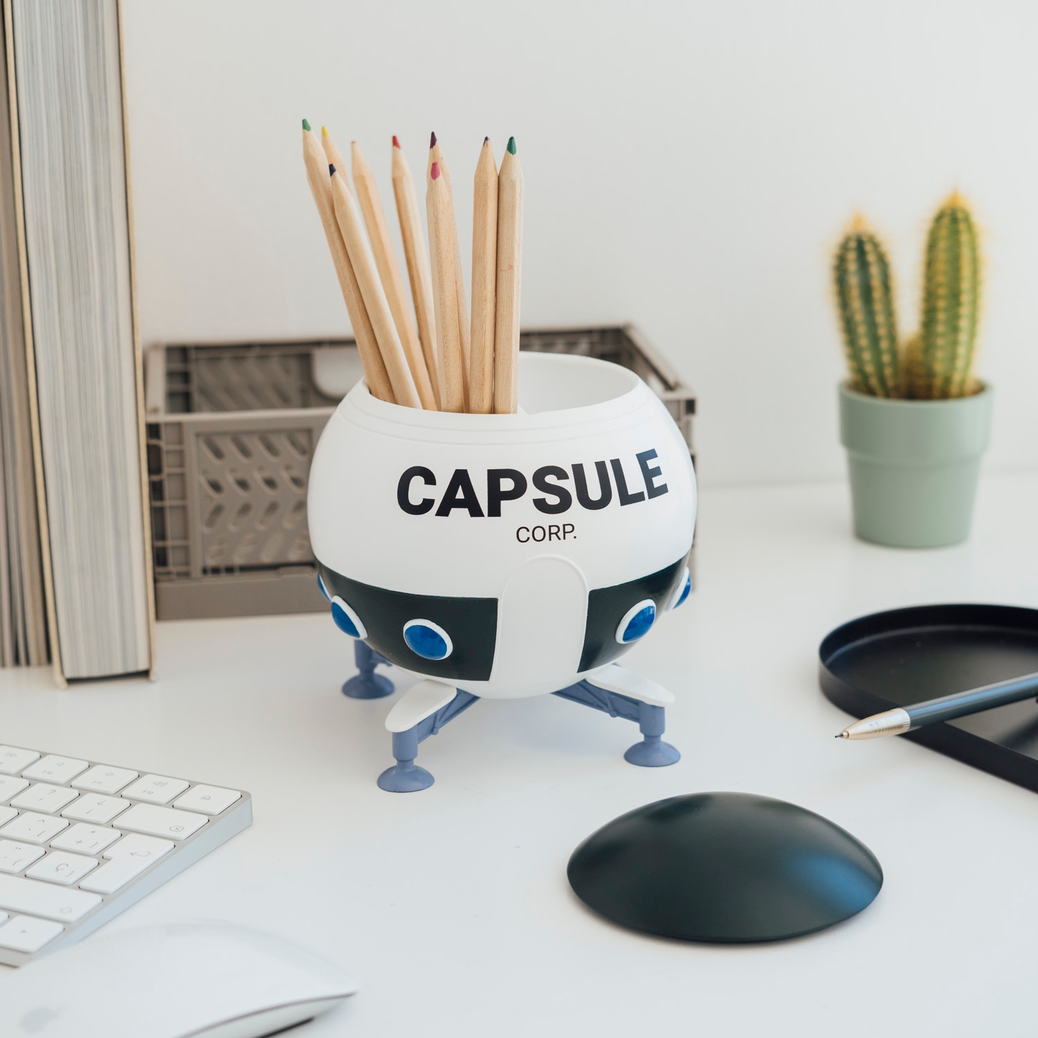 Click to view product details and reviews for Dragon Ball Z Spaceship Capsule Corp Pen Holder.