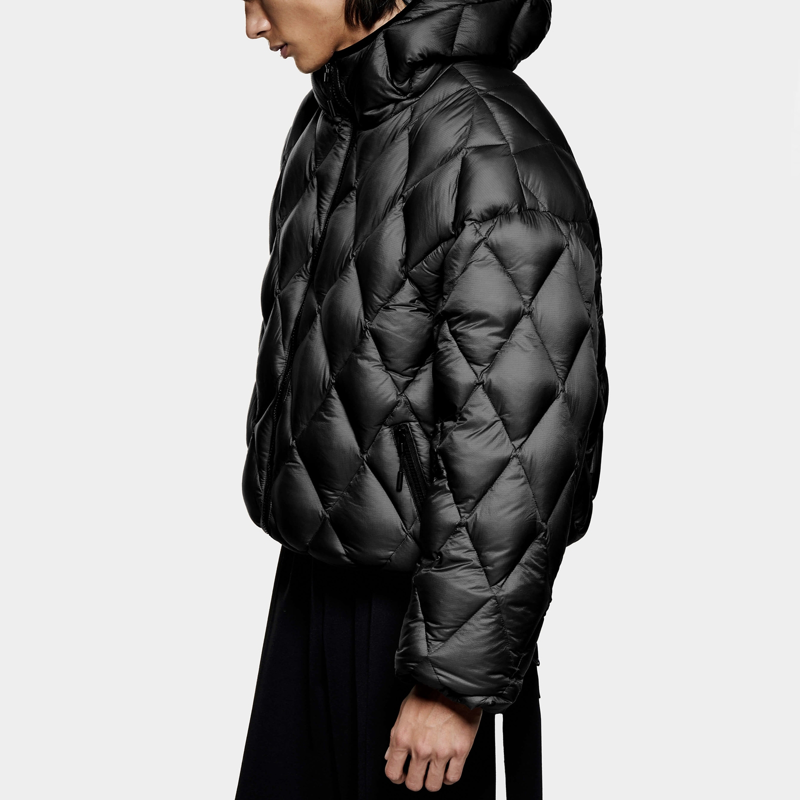 MKI MIYUKI ZOKU Diamond Quilted Nylon-Ripstop Puffer Jacket - L