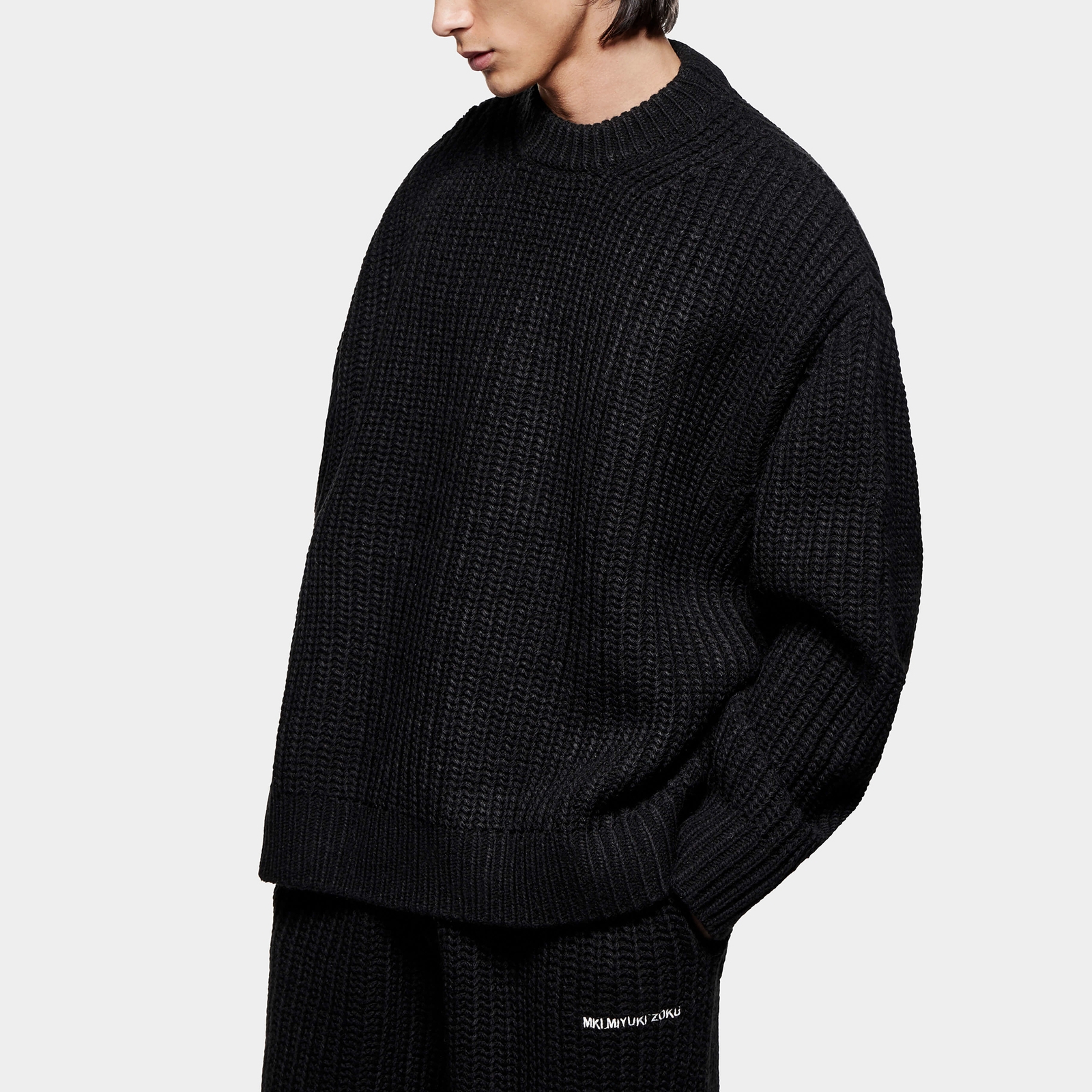 MKI MIYUKI ZOKU Chunky Ribbed-Knit Jumper - L