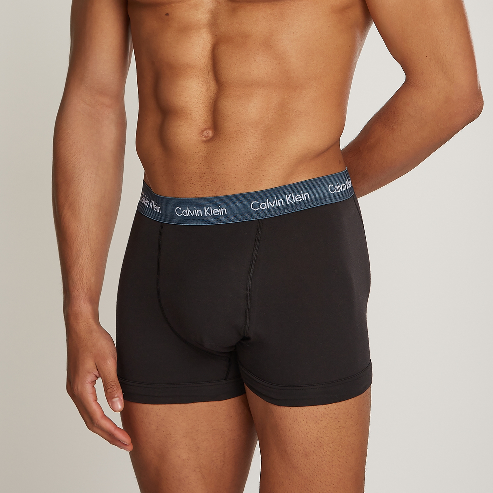 Calvin Klein Three-Pack Cotton-Jersey Trunks - L