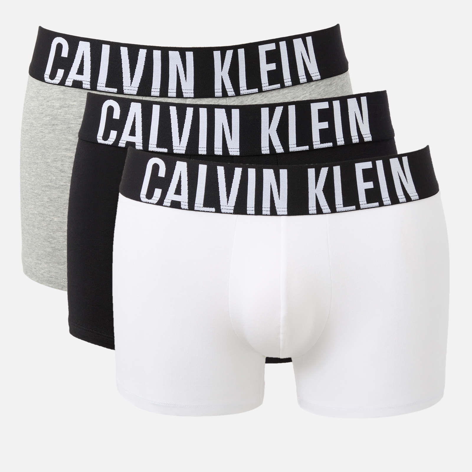 Calvin Klein 3-Pack Intense Power Cotton-Blend Jersey Trunks - S
