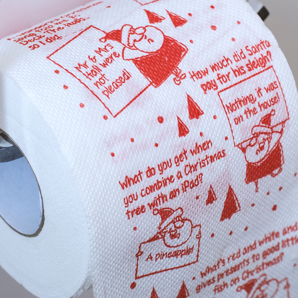 Christmas Joke Toilet Roll 3-Ply, 200 Sheets