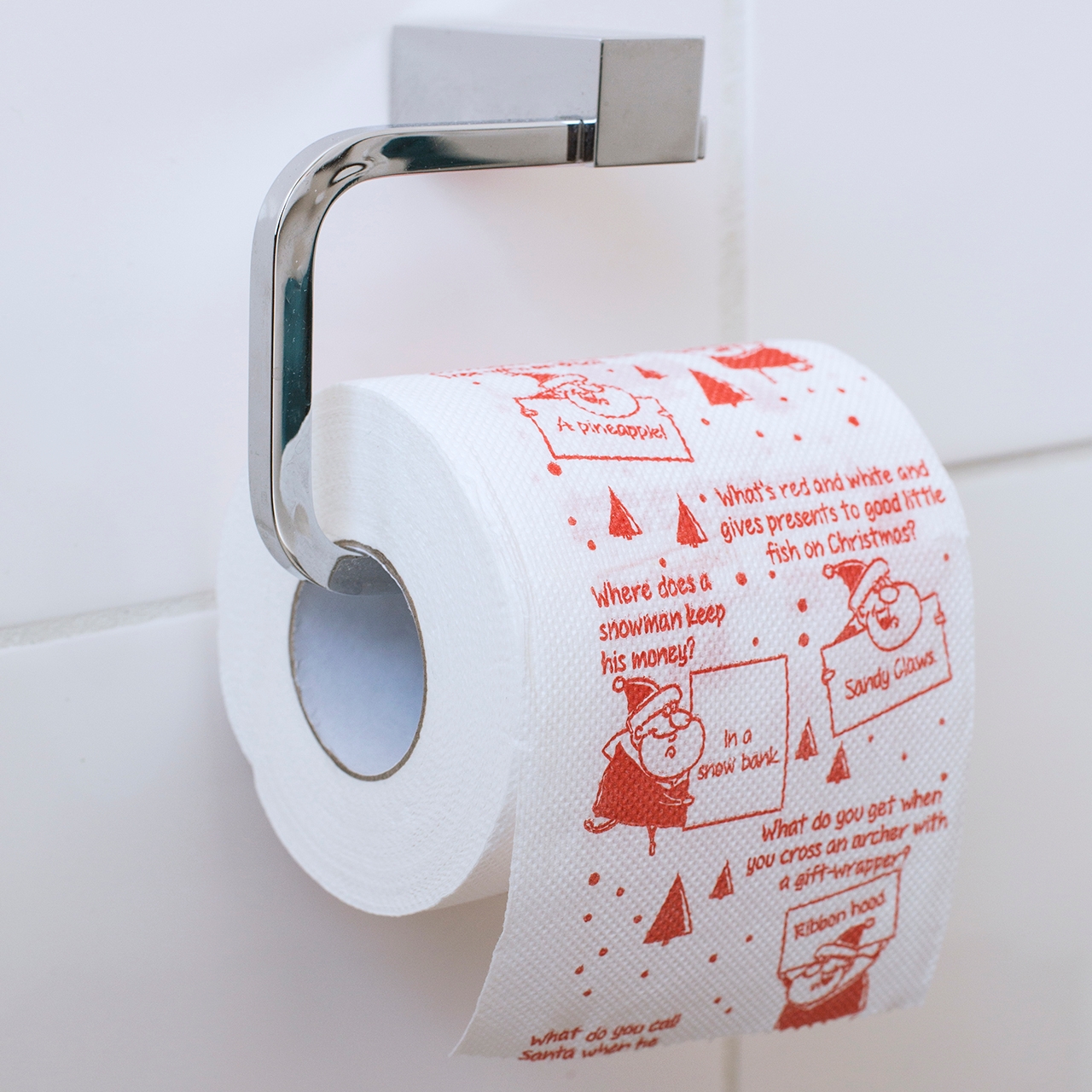 Christmas Joke Toilet Roll 3-Ply, 200 Sheets