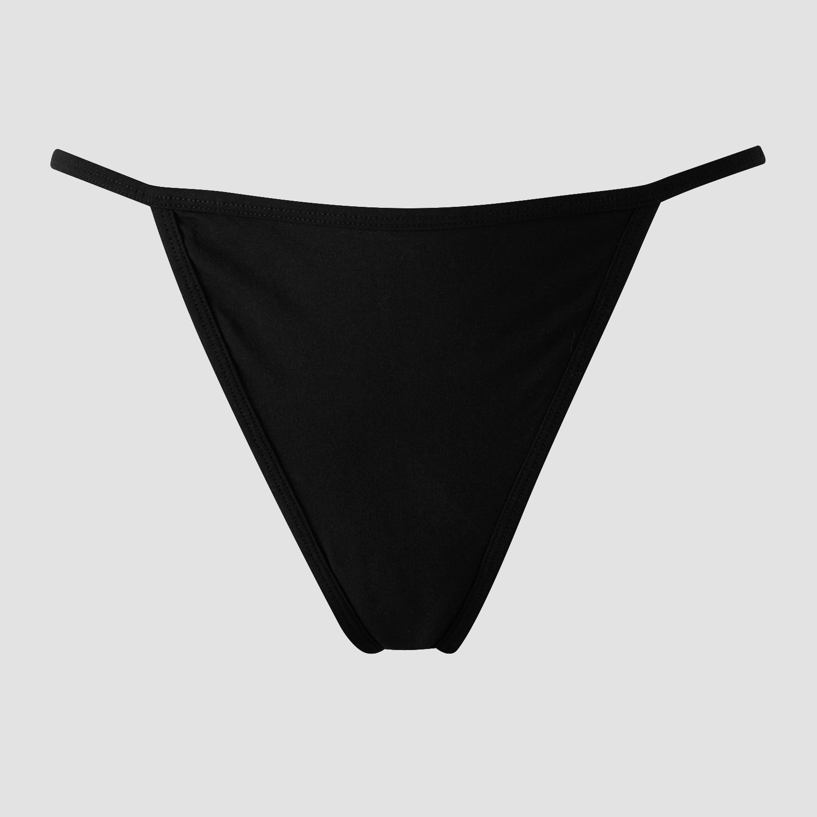 MP Damen G-String mit mittelhohem Bund (3er-Packung) – Schwarz - L - Schwarz