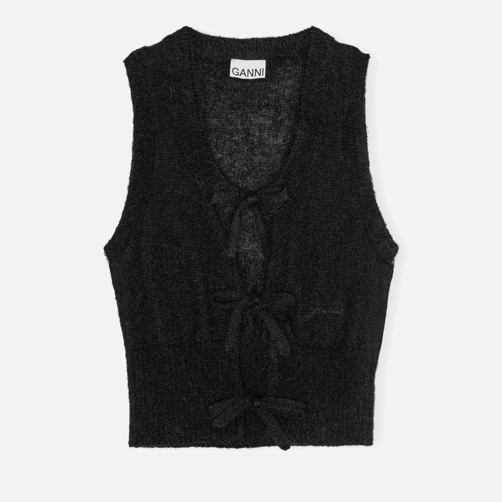 Ganni  Mohair-Blend Vest - XS