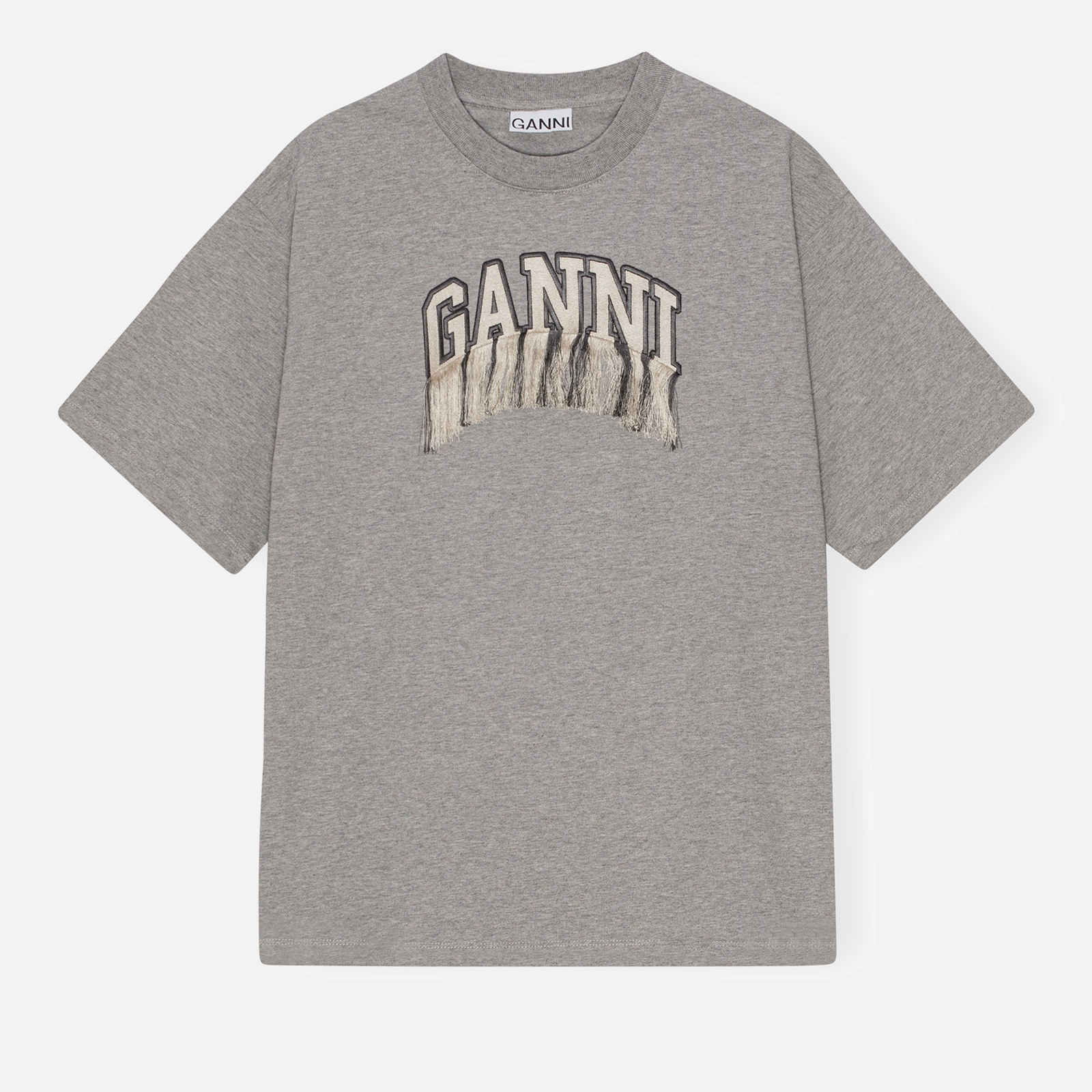 Ganni Heavy Organic Cotton-Jersey T-shirt - M