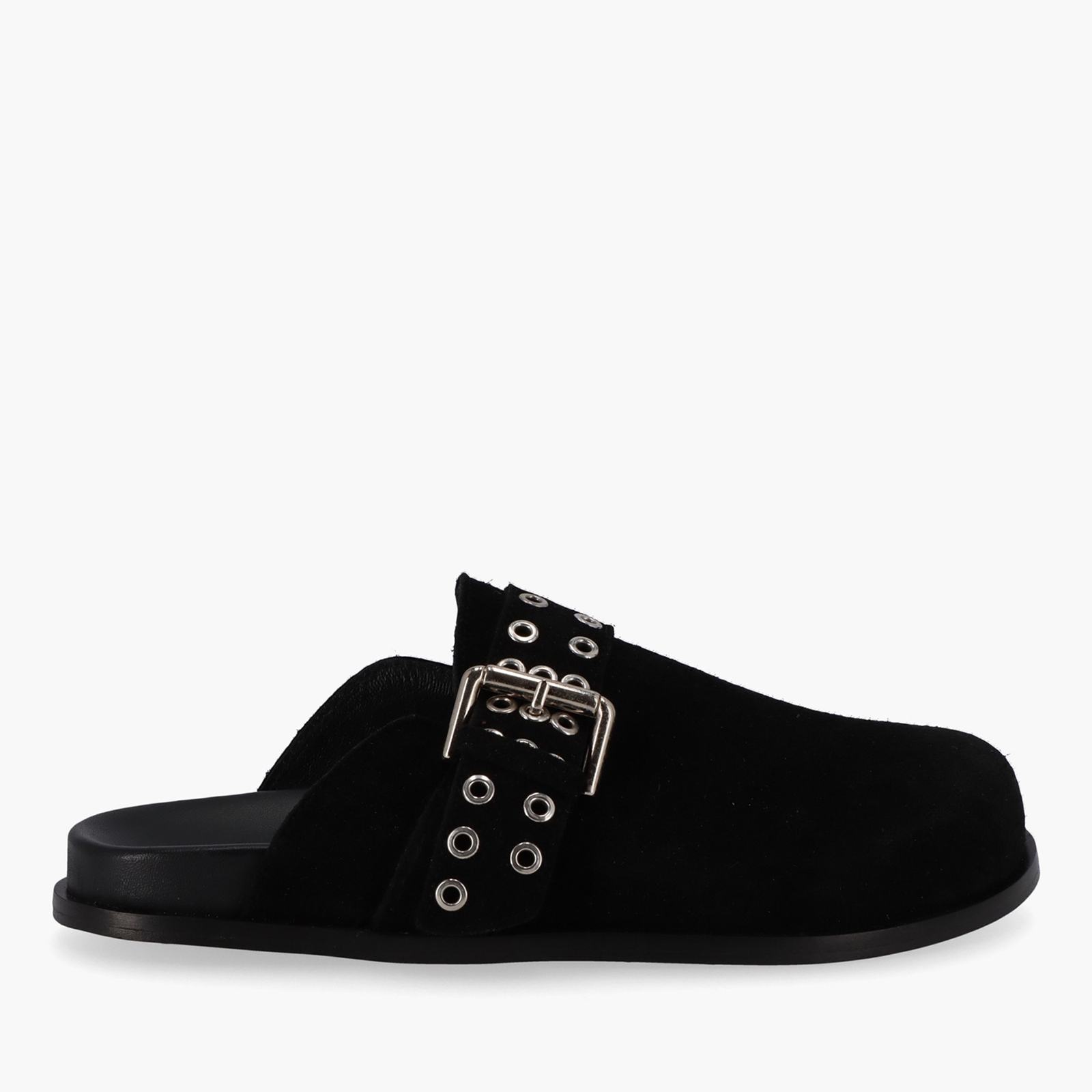 ALOHAS Women's Halia Suede Mules - Black - UK 6