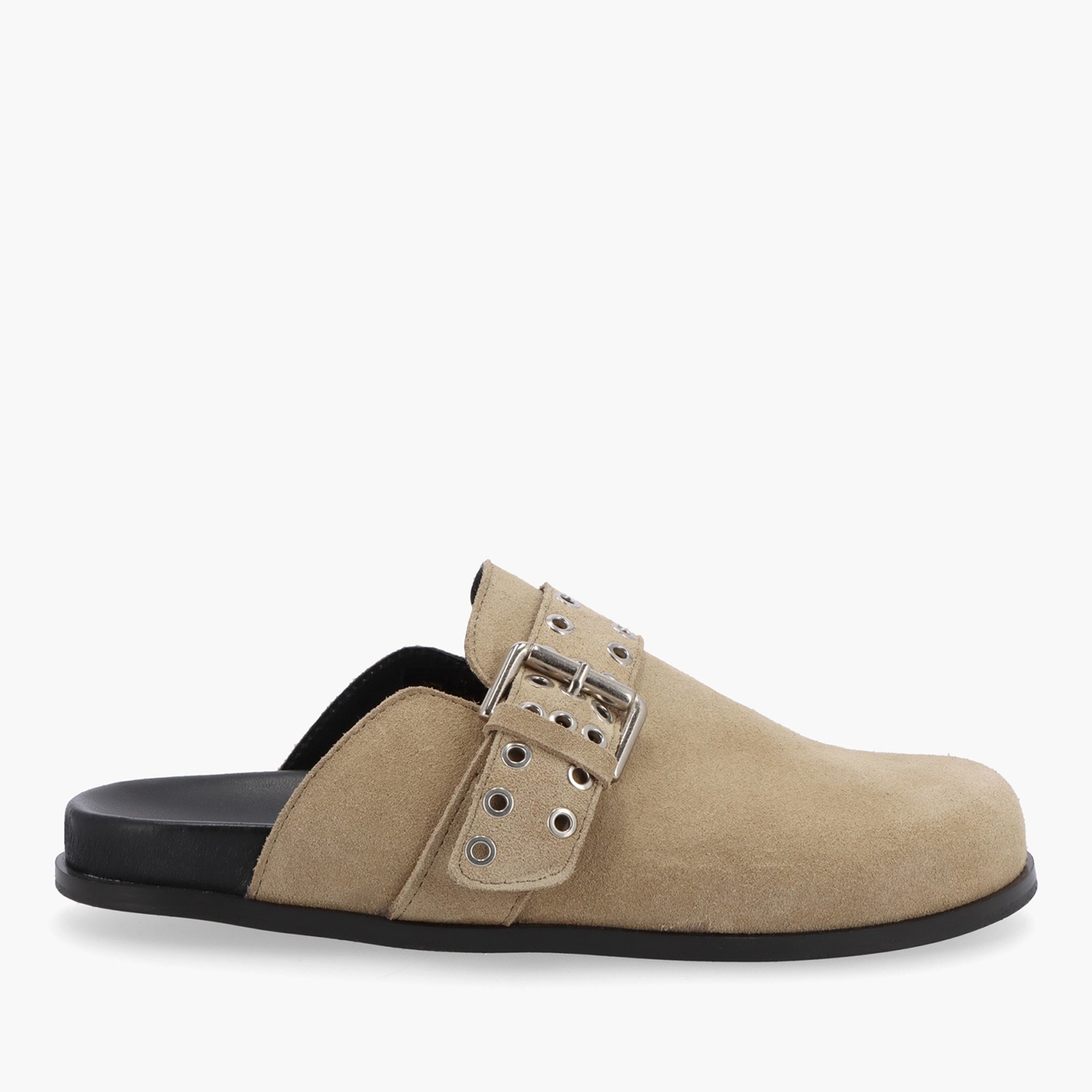 ALOHAS Women's Halia Suede Mules - Beige - UK 5
