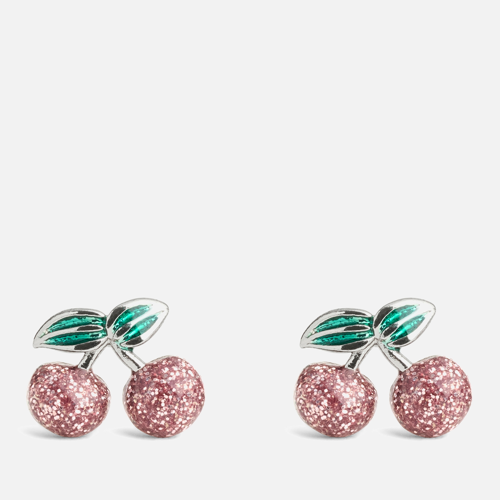 Coach Women's Glitter Cherry Cluster Stud Earrings - Pink