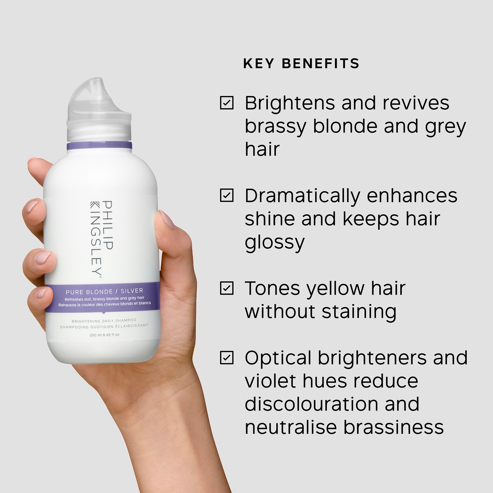 Thumbnail - Philip Kingsley Pure Blonde/Silver Shampoo 250ml and Conditioner 200ml Duo