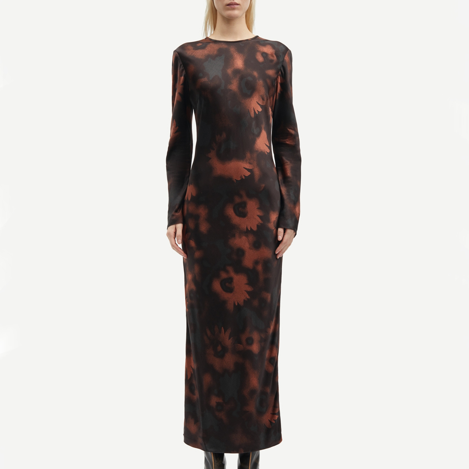 Samsoe Samsoe Alina Semi-Sheer Mesh Maxi Dress