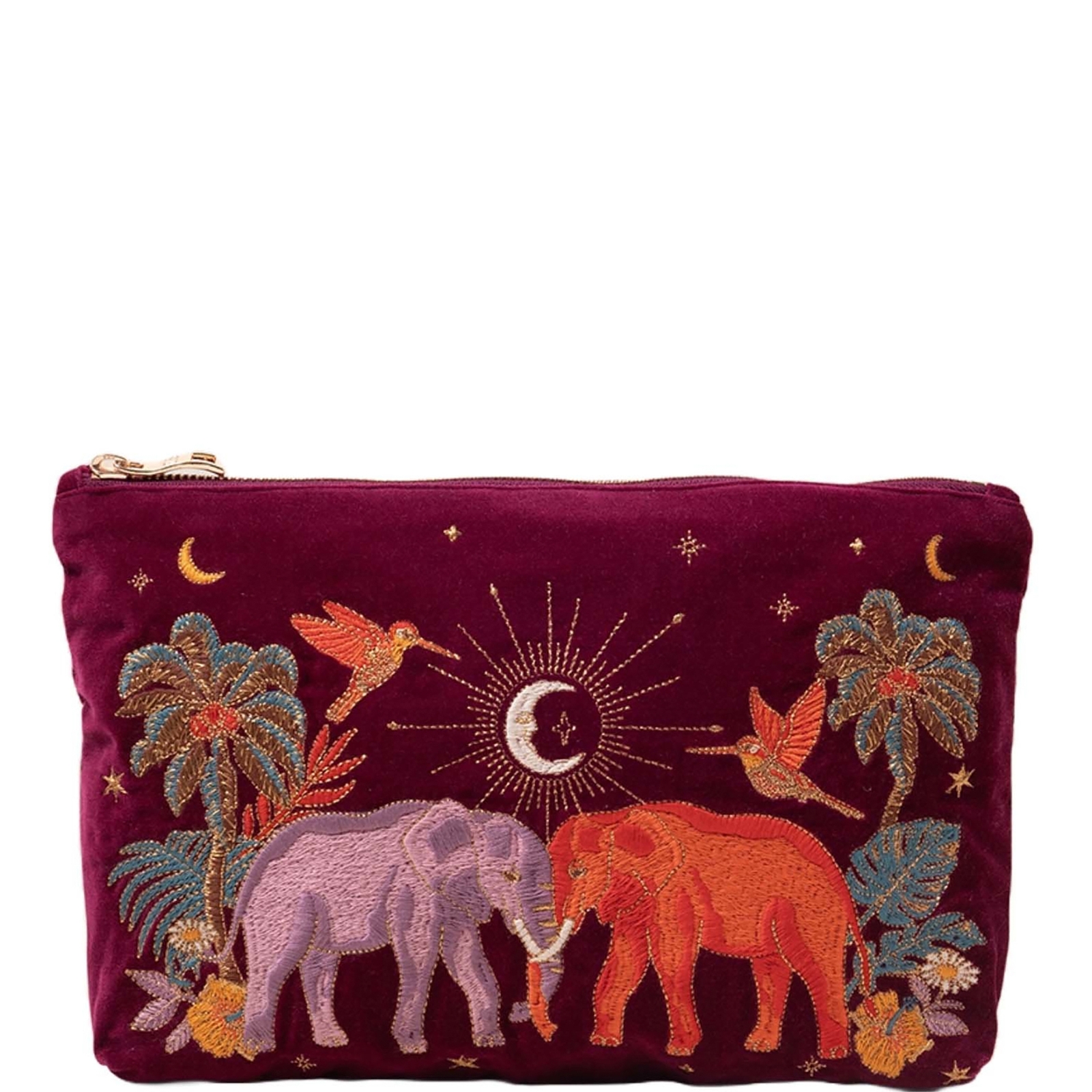 Elizabeth Scarlett Enchanted Elephant Ruby Velvet Everyday Pouch