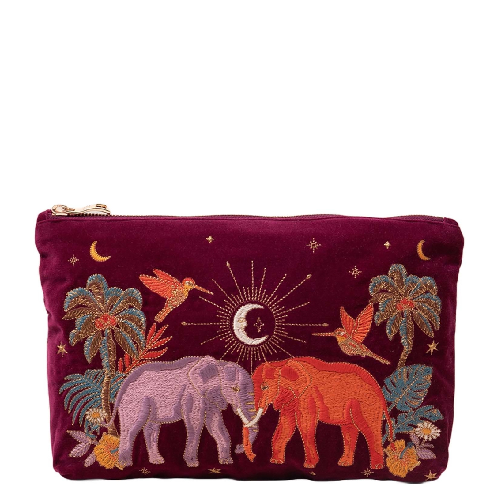 Elizabeth Scarlett Enchanted Elephant Ruby Velvet Everyday Pouch