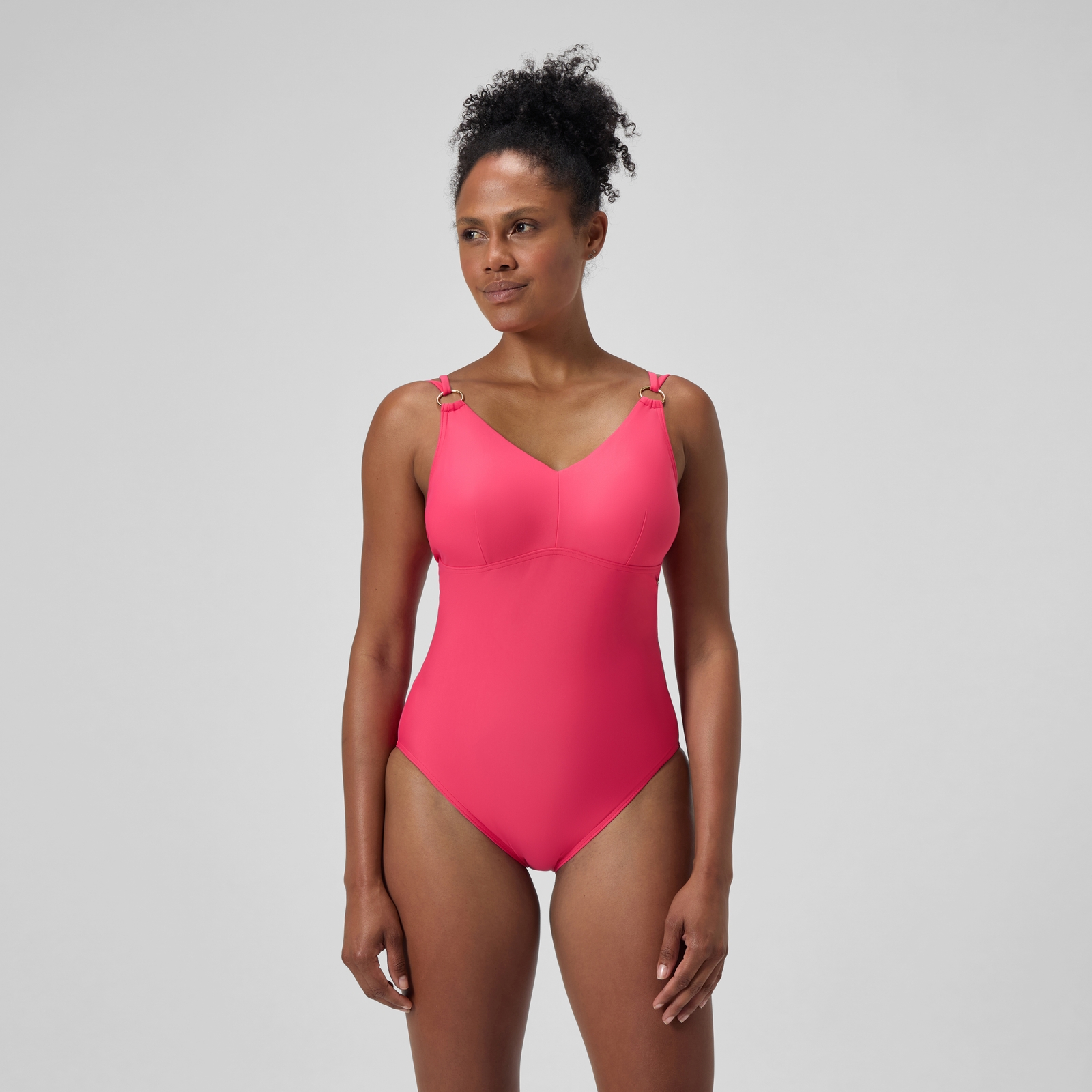 Women's Shaping Strappy Swimsuit Pink