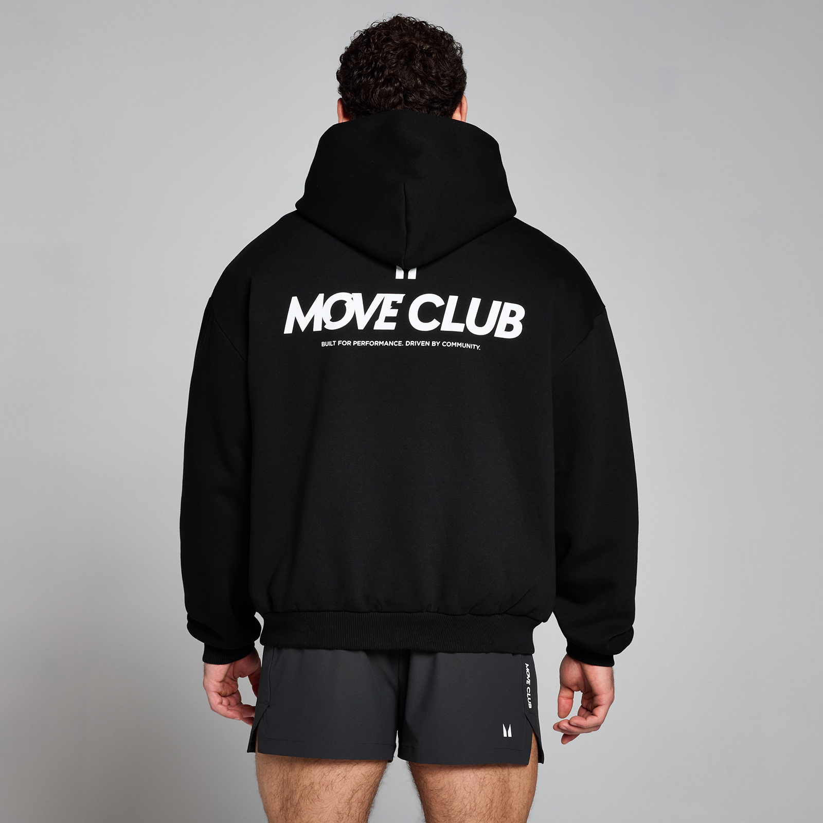 MP Herren Move Club Kapuzenpulli – Schwarz - L-XL