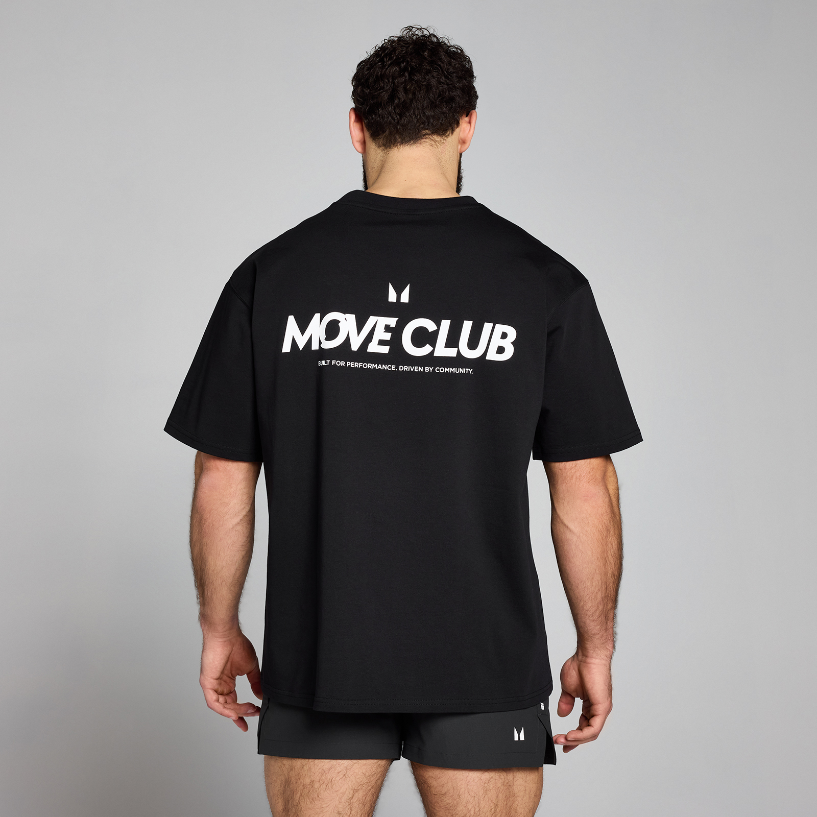 MPHerren Move Club T-Shirt – Schwarz - S-M
