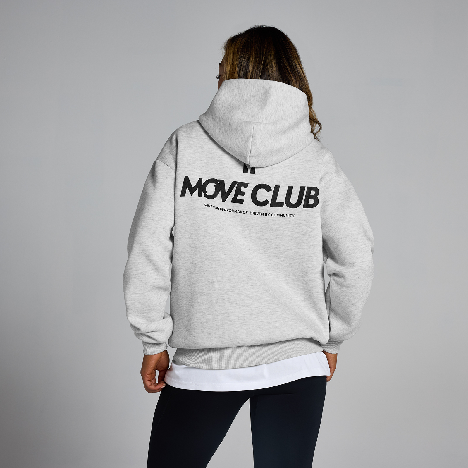 MP Unisex Move Club Kapuzenpullover – Hellgrau - S-M