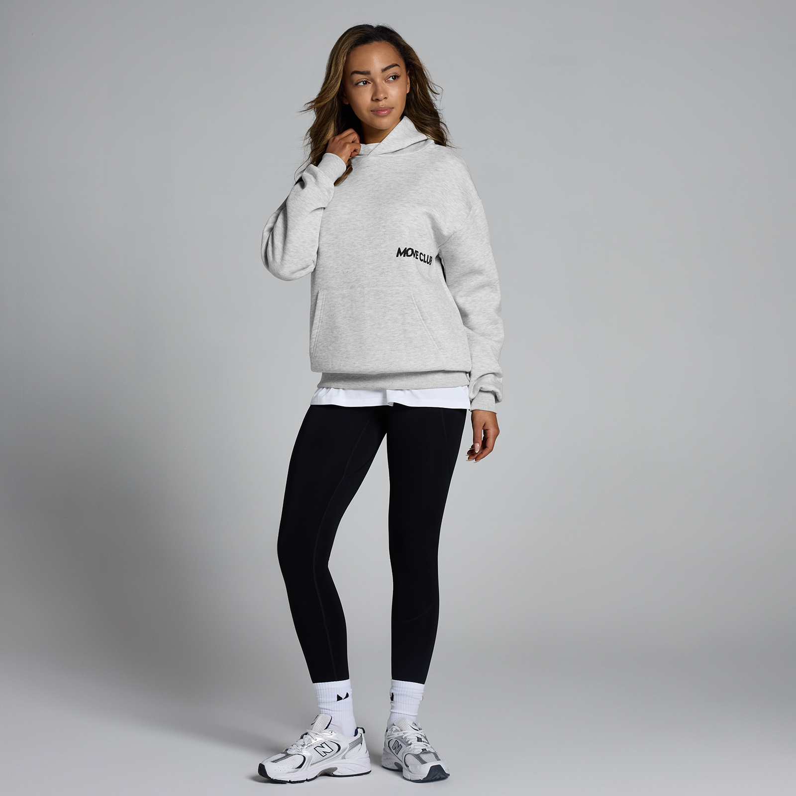 5059883464022 - Unisex Move Club Kapuzenpullover – Hellgrau - XXS-XS 5059883464022 - Unisex Move Club Kapuzenpullover – Hellgrau - XXS-XS