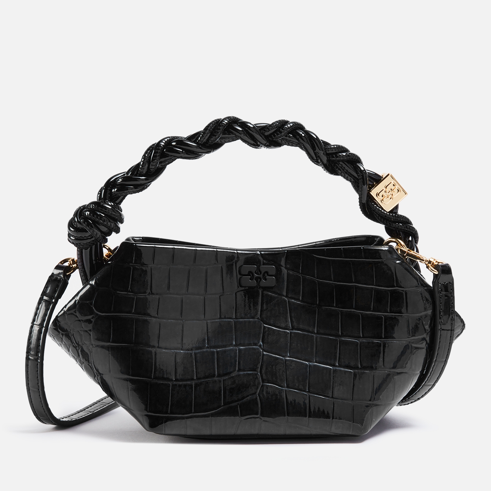 Ganni Mini Bou Leather-Blend Bag