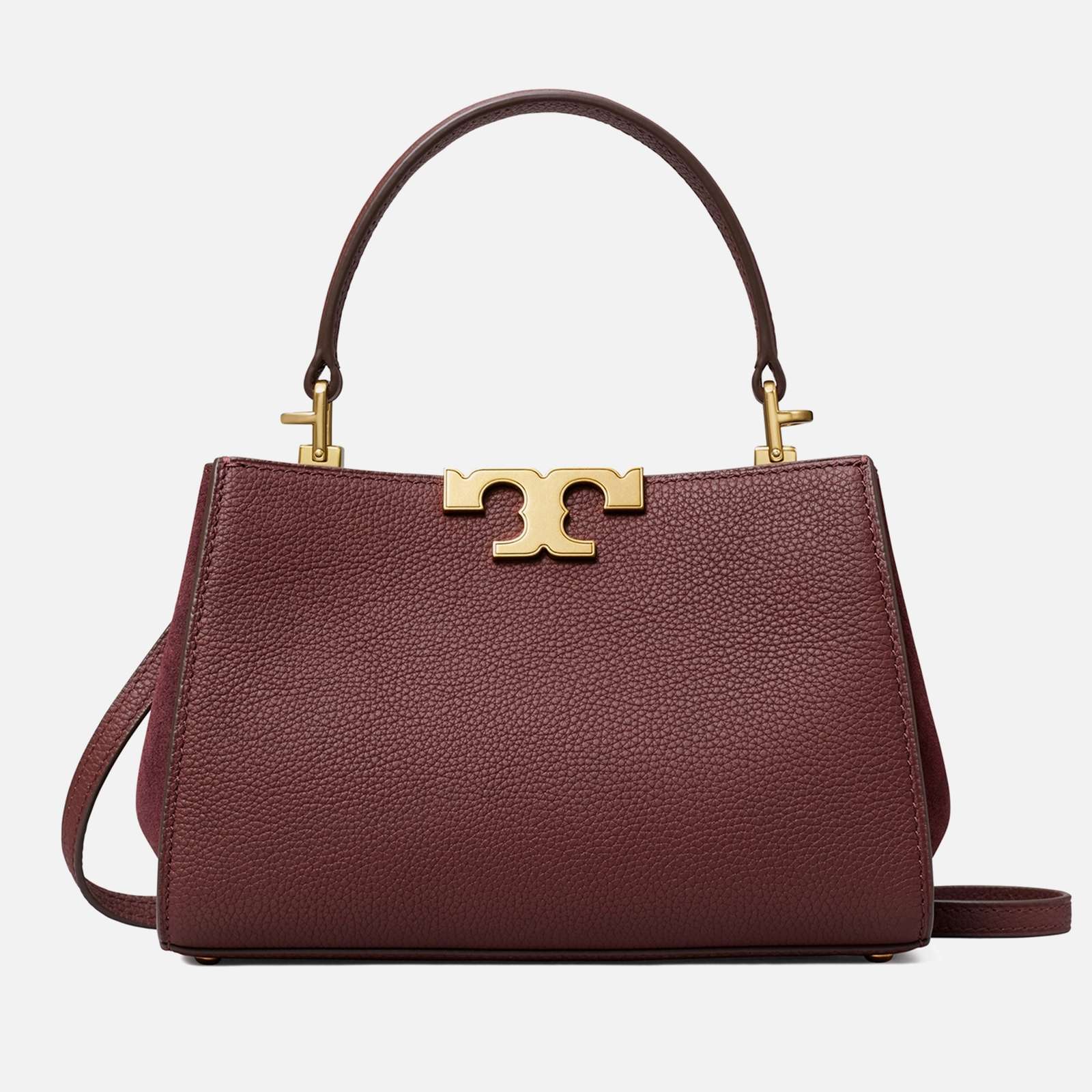Tory Burch Eleanor Pebble-Grain Leather Mini Satchel