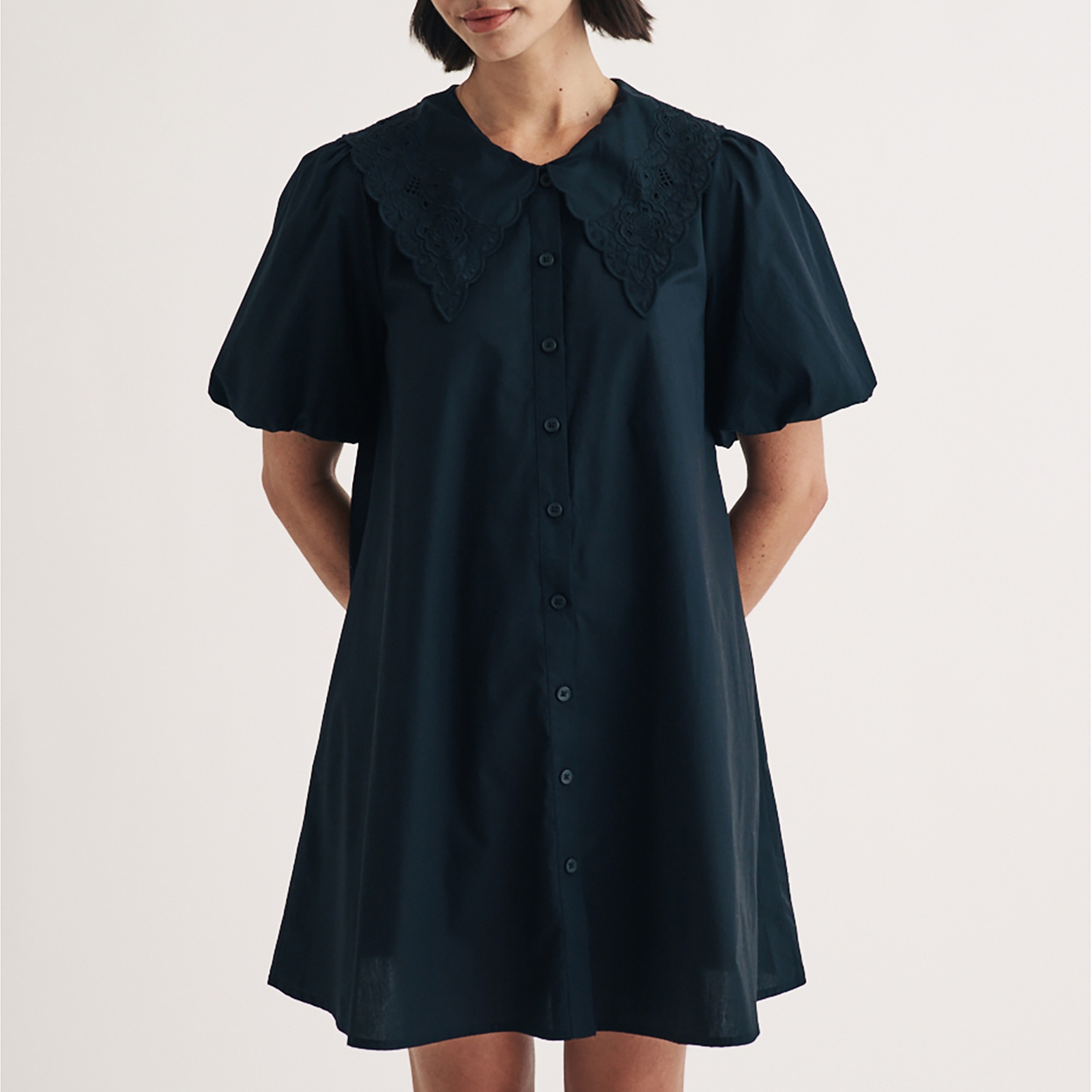 Nobody's Child Bridget Poplin Mini Dress - UK 14