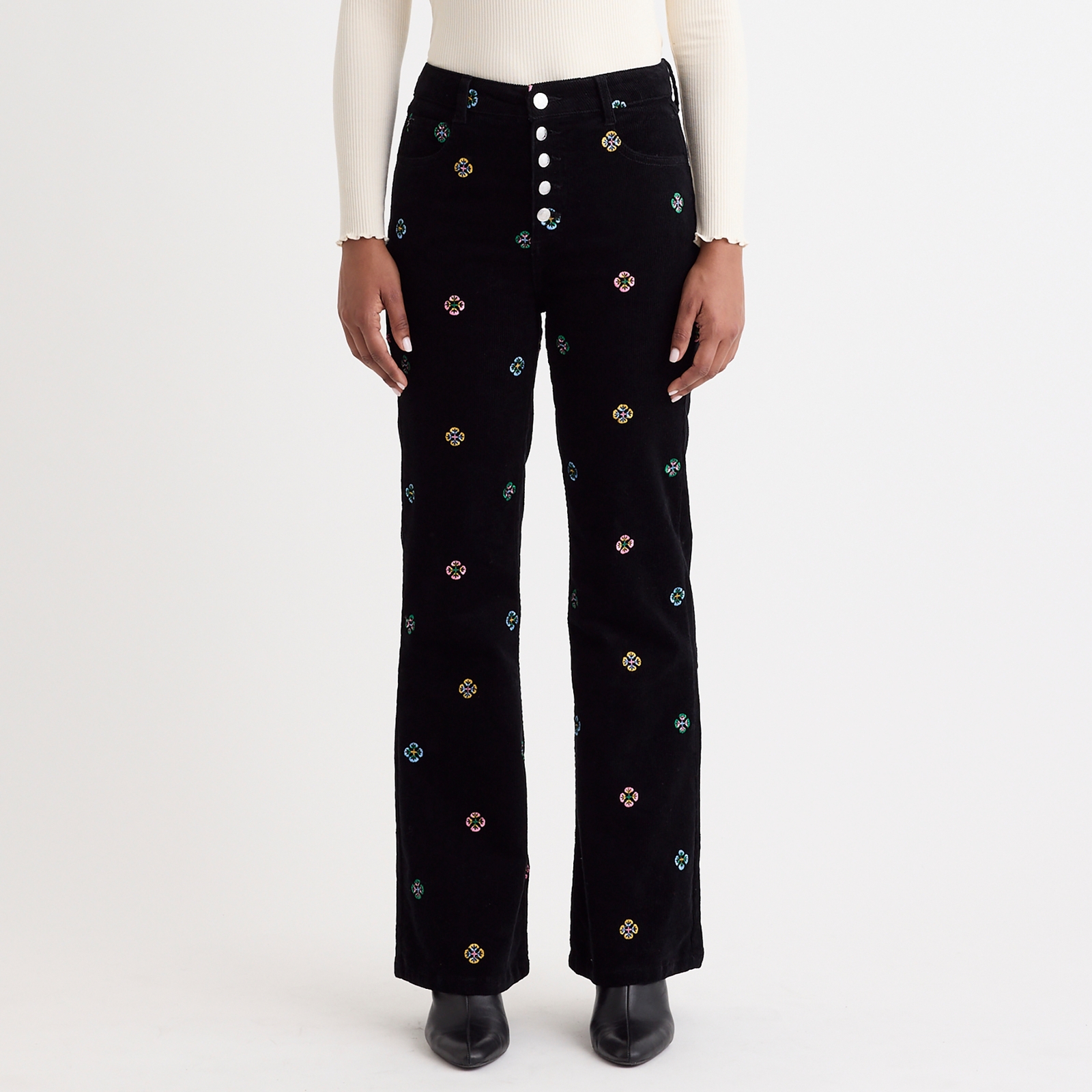 Nobody's Child Kickflare Stretch-Cotton Corduroy Trousers