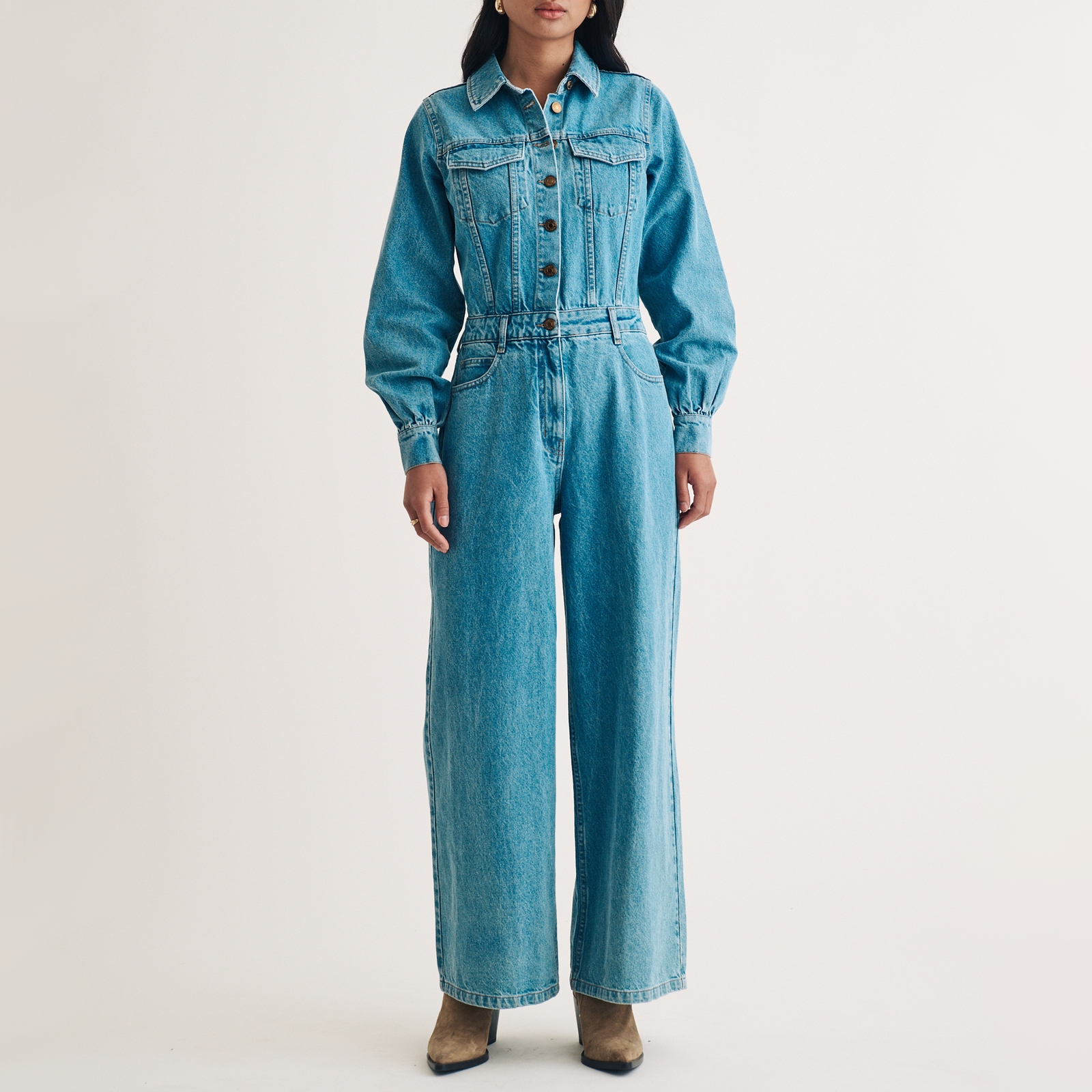 Nobody's Child Dublin Organic Denim Jumpsuit
