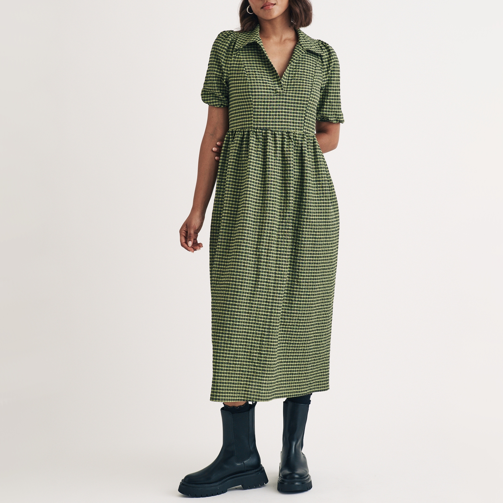 Nobody's Child Hebe Gingham Midaxi Dress