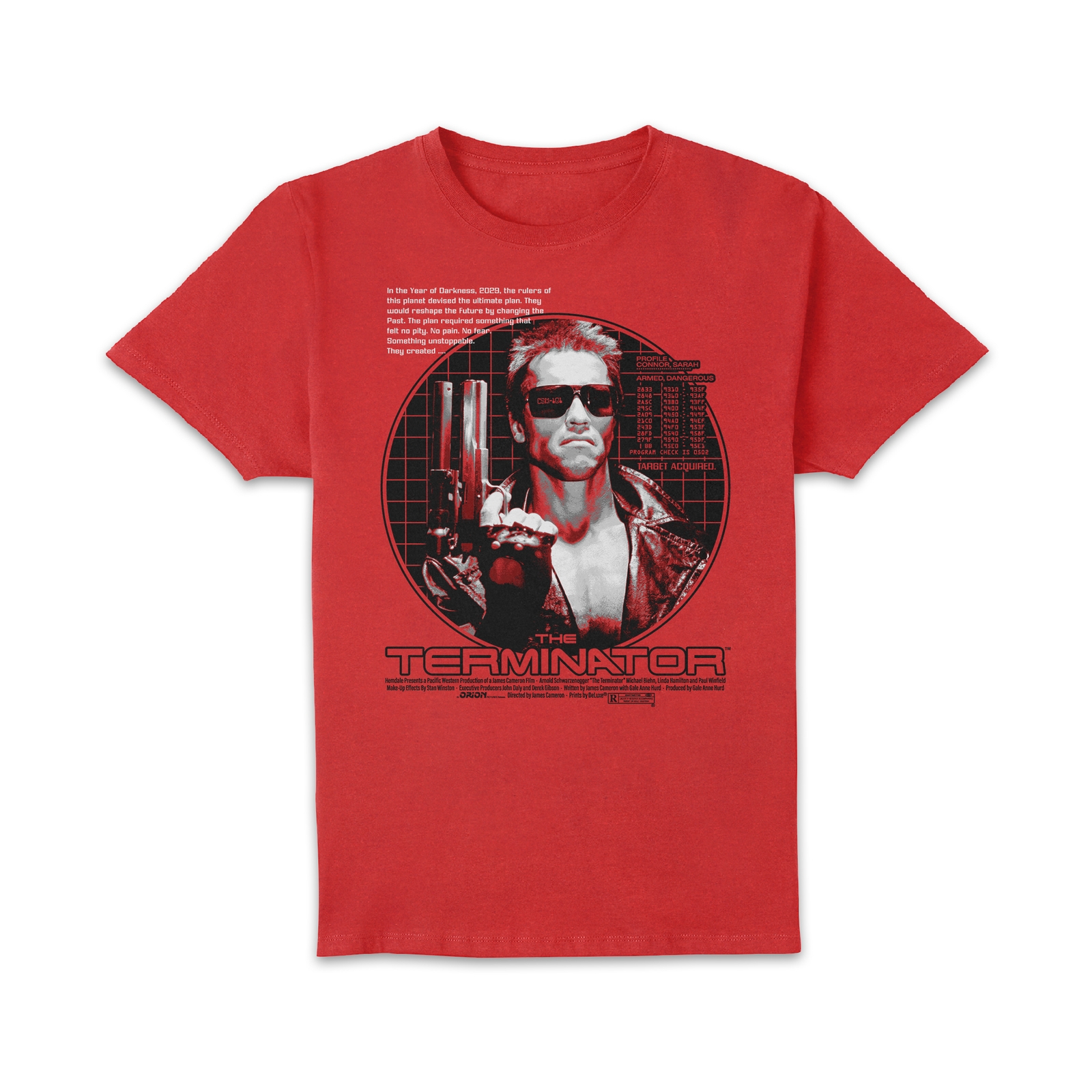 The Terminator Target Acquired Unisex T-Shirt - Red - S